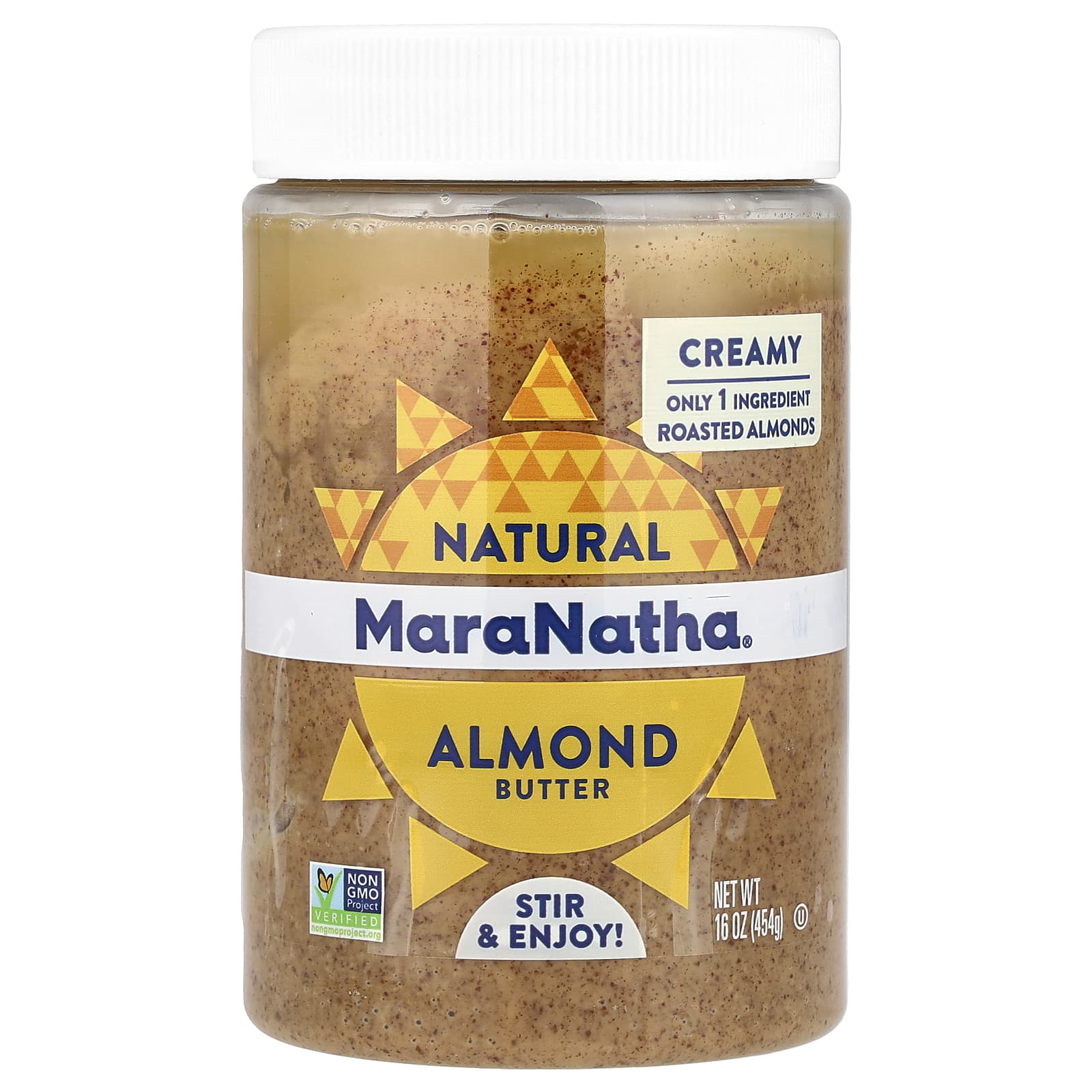 MaraNatha, Almond Butter, Creamy, 16 oz (454 g) - Image 1