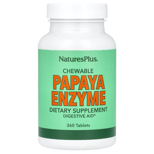NaturesPlus, Chewable Papaya Enzyme , 360 Tablets - Image 1