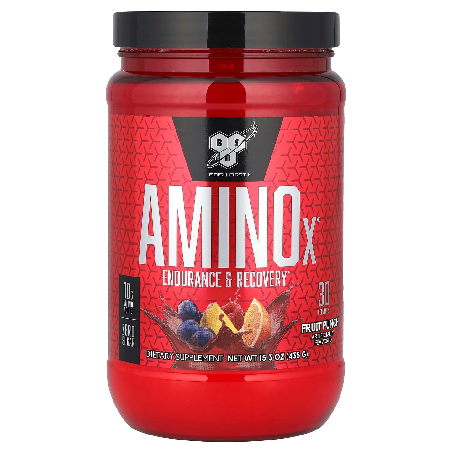 BSN AminoX Endurance Recovery Fruit Punch 15.3 oz Powder - Image 1