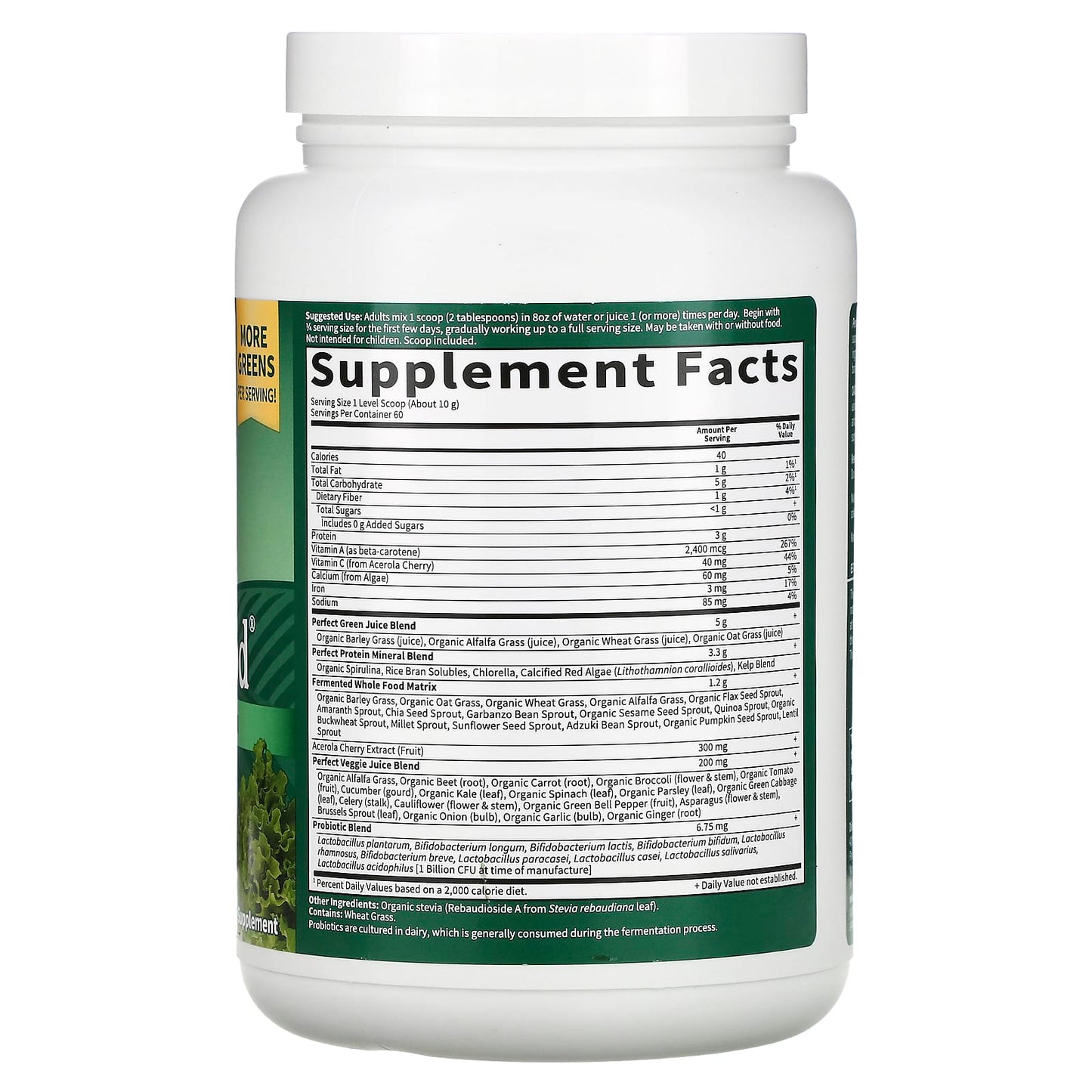 Garden of Life Perfect Food Super Green Formula 600g - Image 2