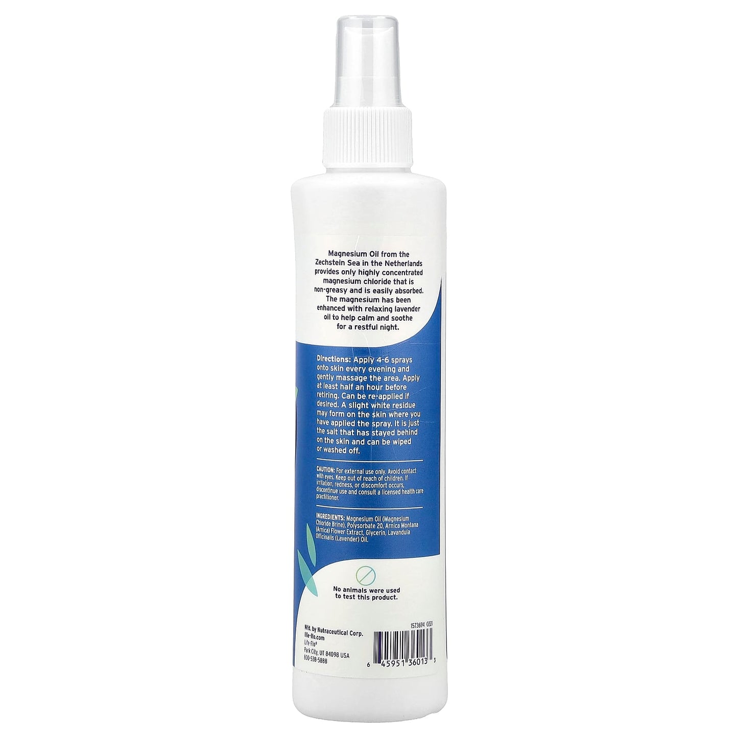 Life-flo, Magnesium Oil Night Spray, 8 fl oz (237 ml) - Image 2
