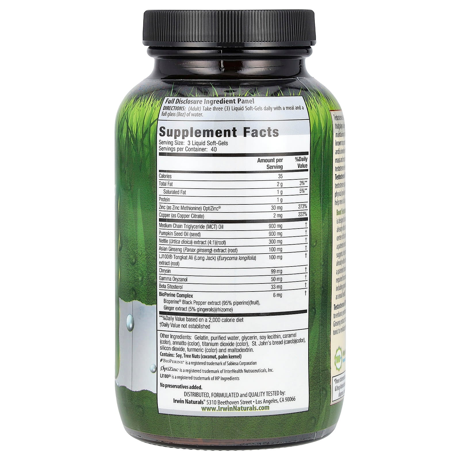 Boost Testosterone Naturally with Irwin Naturals LJ100 Longjack - Image 2