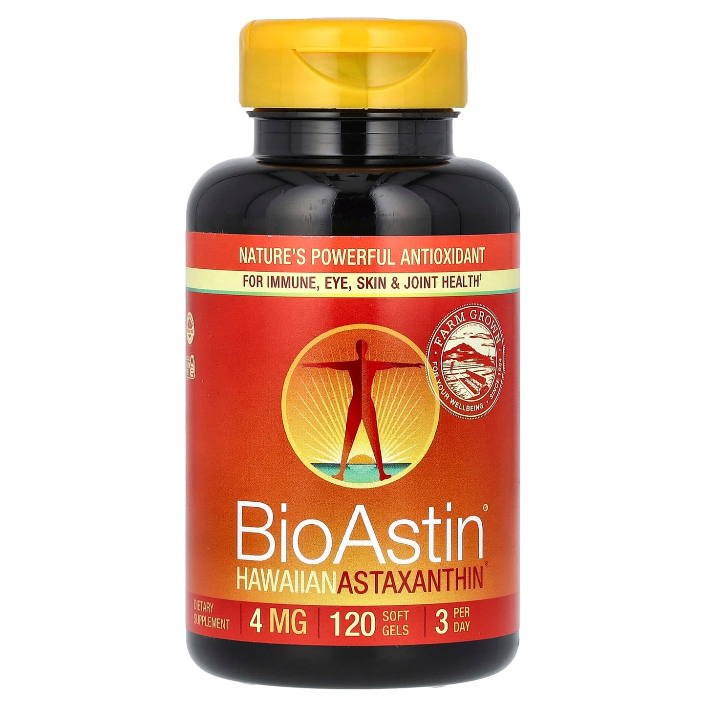 Nutrex Hawaii, BioAstin, Hawaiian Astaxanthin, 4 mg, 120 Soft Gels - Image 1