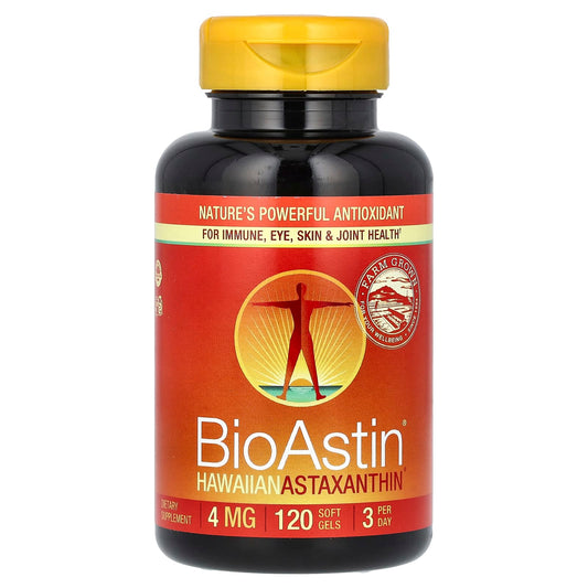Nutrex Hawaii, BioAstin, Hawaiian Astaxanthin, 4 mg, 120 Soft Gels - Image 1