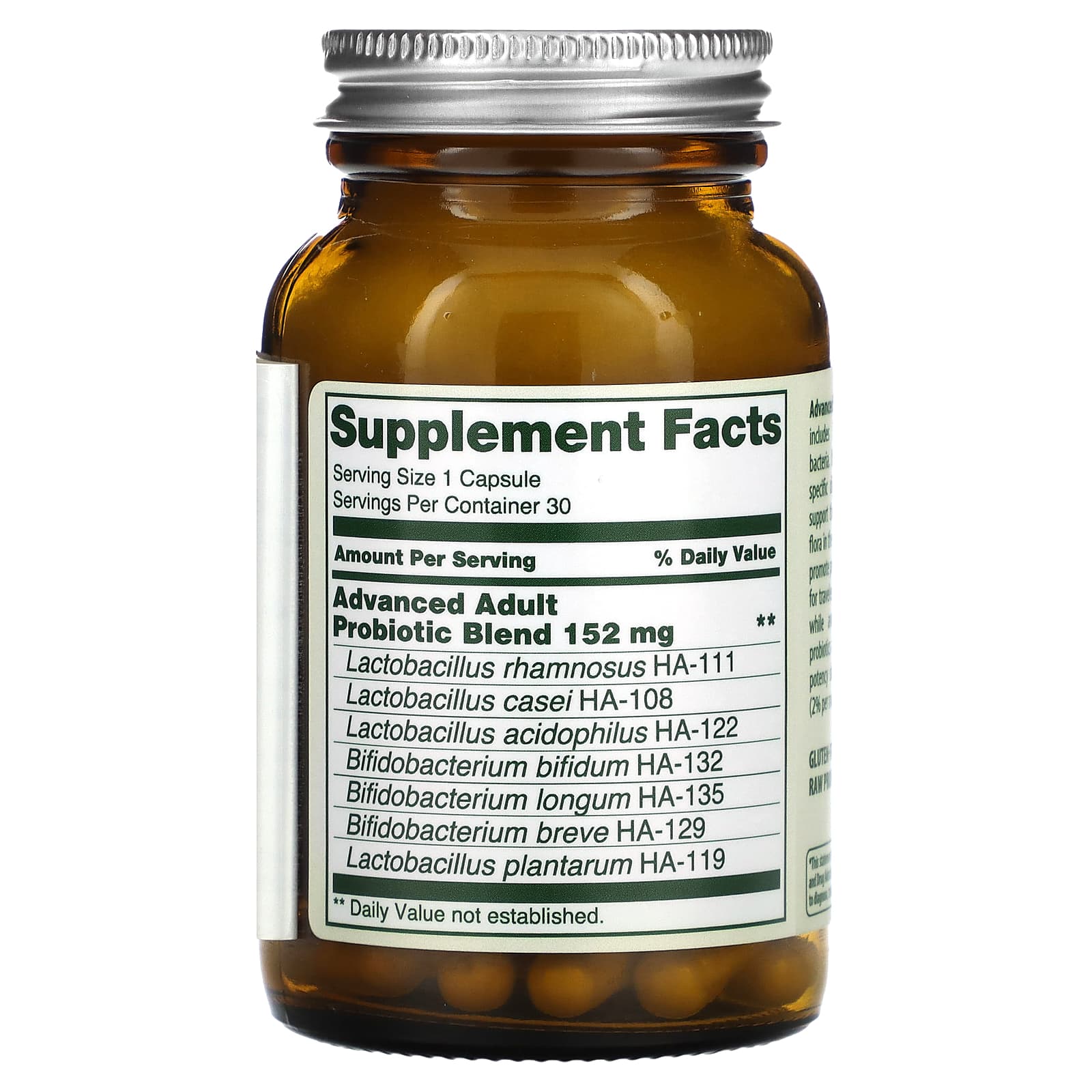 Flora Advanced Probiotics for Seniors, 34B CFU, Gluten Free, 30 Capsules - Image 2
