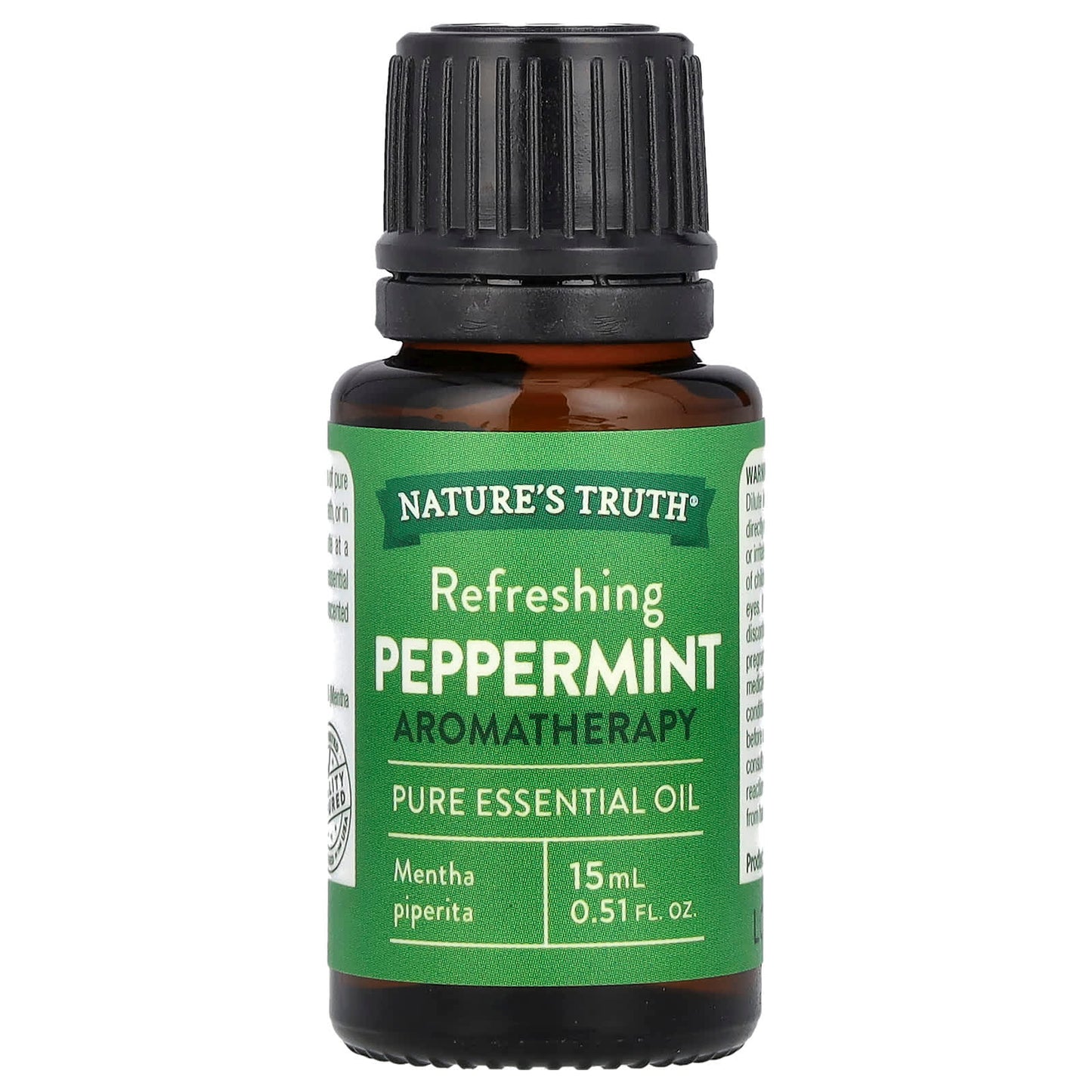 Nature's Truth, Pure Essential Oil, Refreshing Peppermint, 0.51 fl oz (15 ml) - Image 1