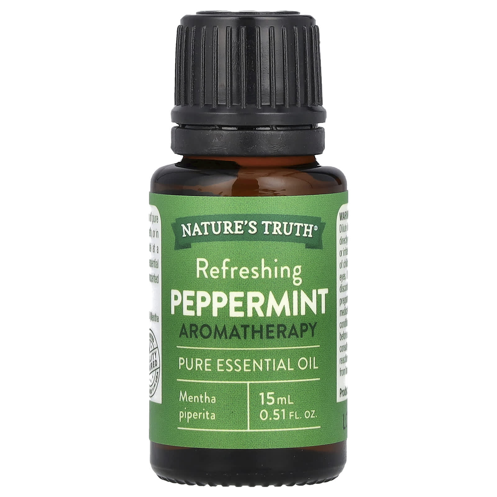 Nature's Truth, Pure Essential Oil, Refreshing Peppermint, 0.51 fl oz (15 ml) - Image 1