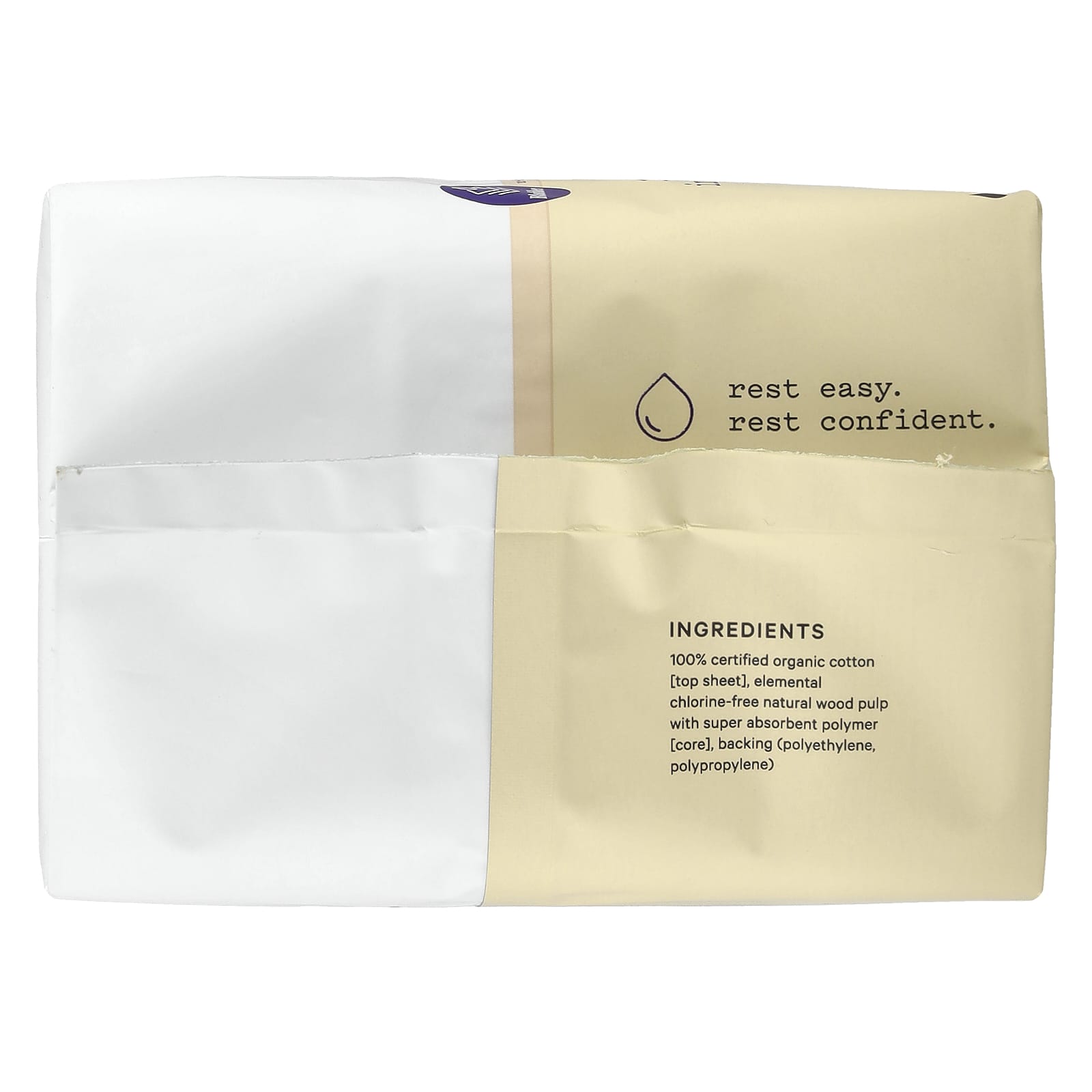 The Honey Pot Company, Non-Herbal Cotton Pads With Wings, Organic Incontinence Overnight , 16 Count - Image 2
