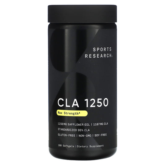 Sports Research, CLA 1250, Max Strength, 1,250 mg, 180 Softgels - Image 1