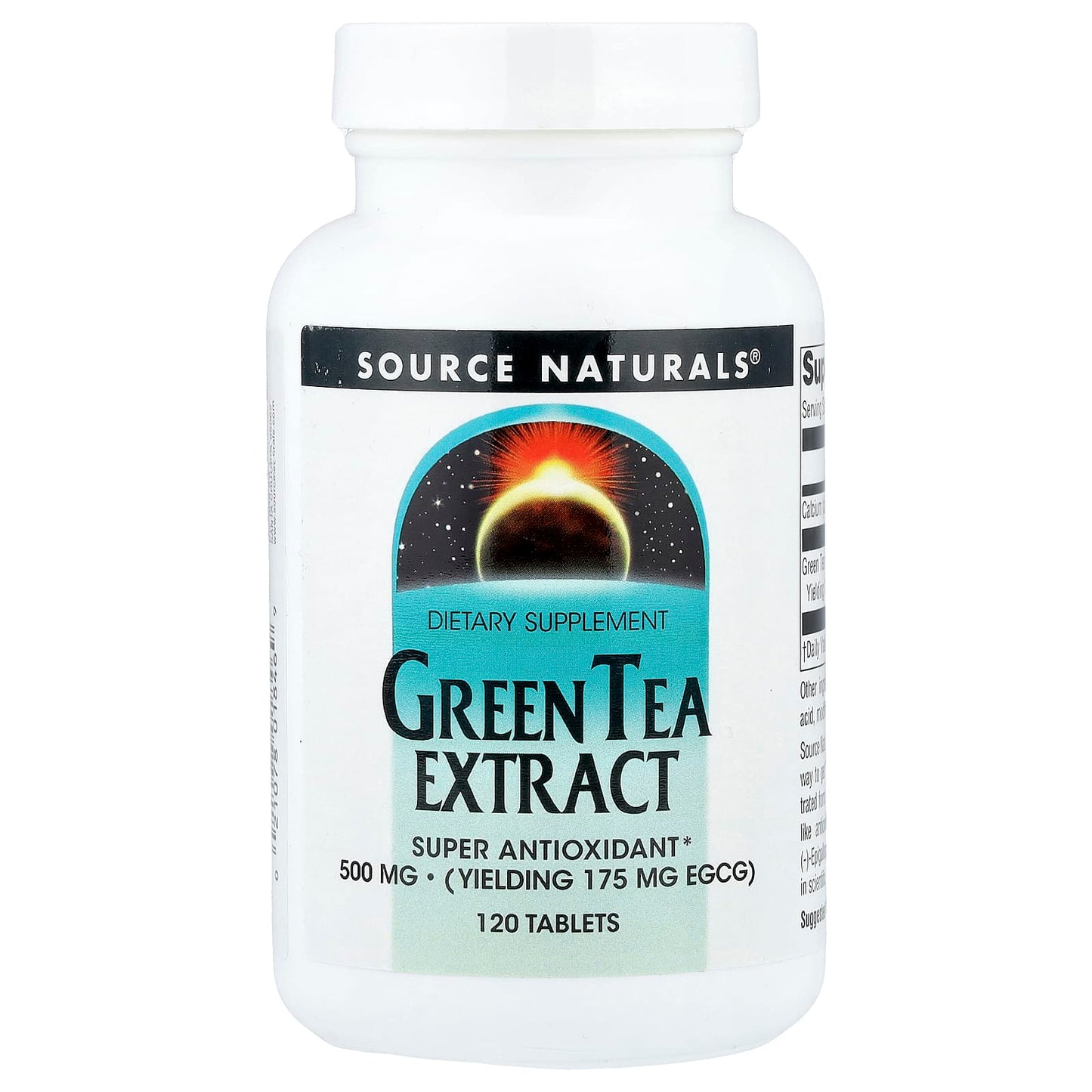 Source Naturals, Green Tea Extract, 500 mg, 120 Tablets - Image 1