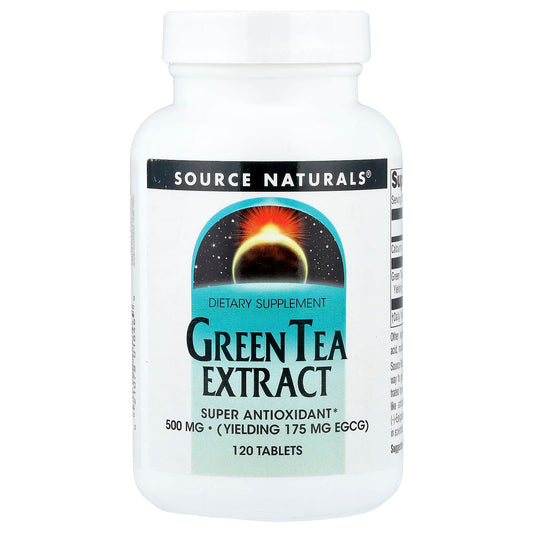Source Naturals, Green Tea Extract, 500 mg, 120 Tablets - Image 1