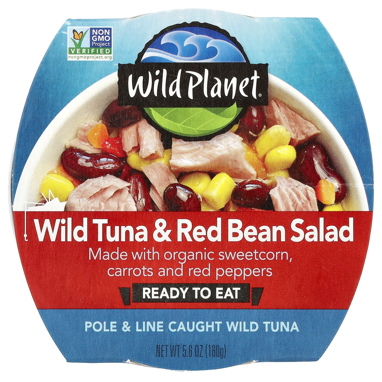 Wild Planet, Wild Tuna & Red Bean Salad, 5.6 oz (160 g) - Image 1