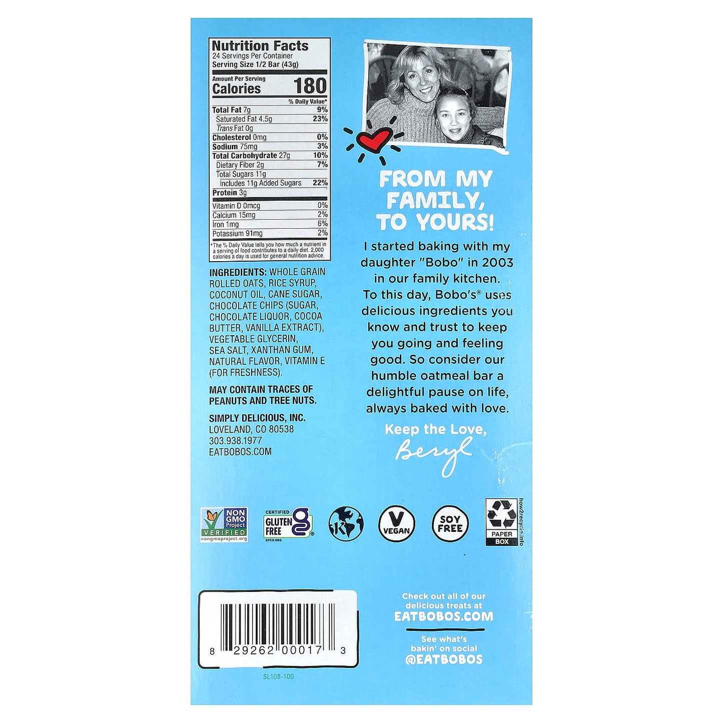 Bobo's Chocolate Chip Oat Bars | Gluten-Free & Vegan - Image 2
