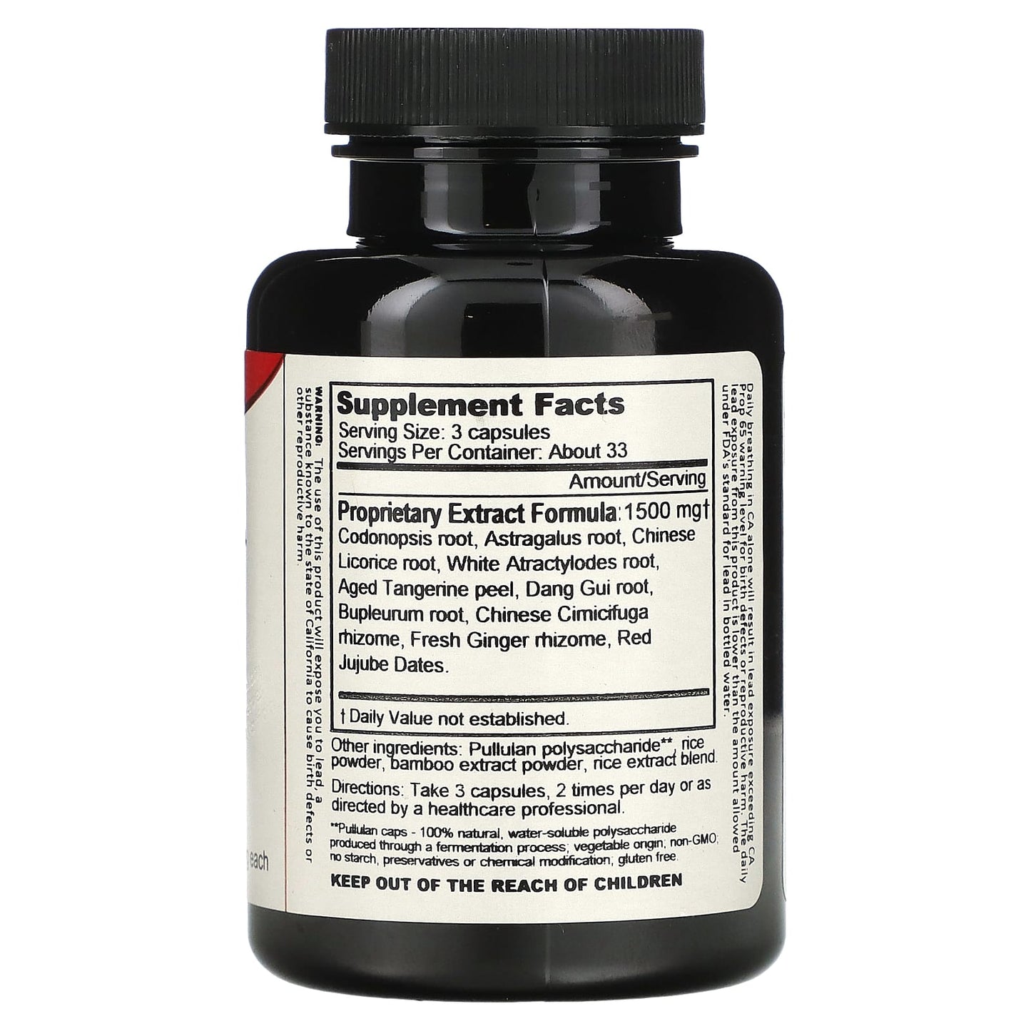 Dragon Herbs Codonopsis and Astragalus Supplement, 100 Capsules, Gluten Free - Image 2