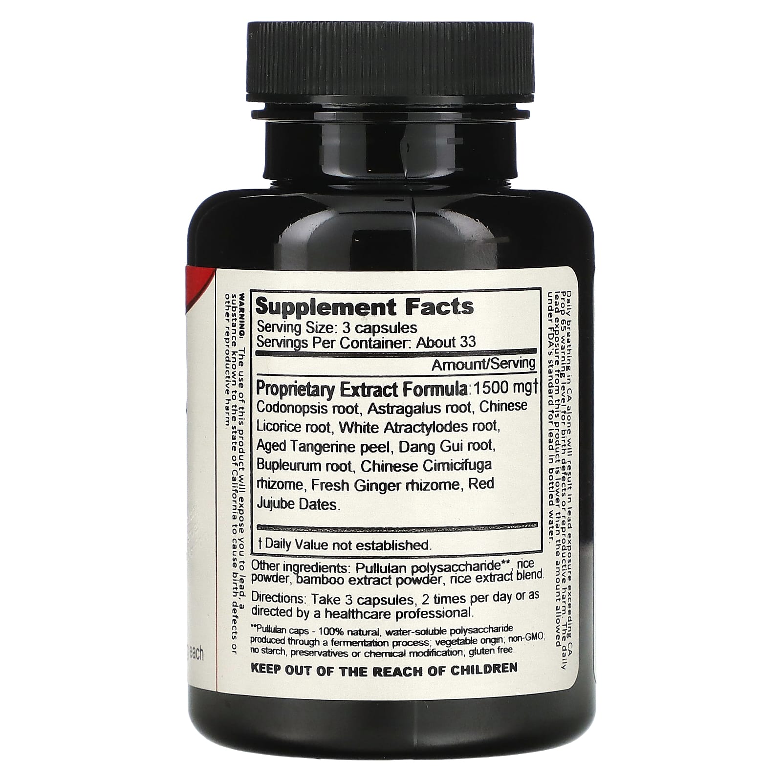 Dragon Herbs Codonopsis and Astragalus Supplement, 100 Capsules, Gluten Free - Image 2