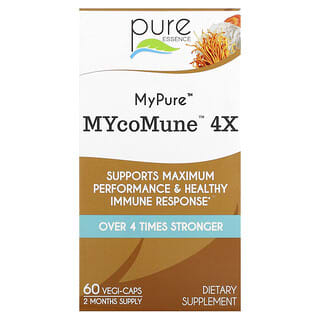 Pure Essence MyPure MYcoMune 4X - 60 Vegi-Caps - Maximum Immune Support