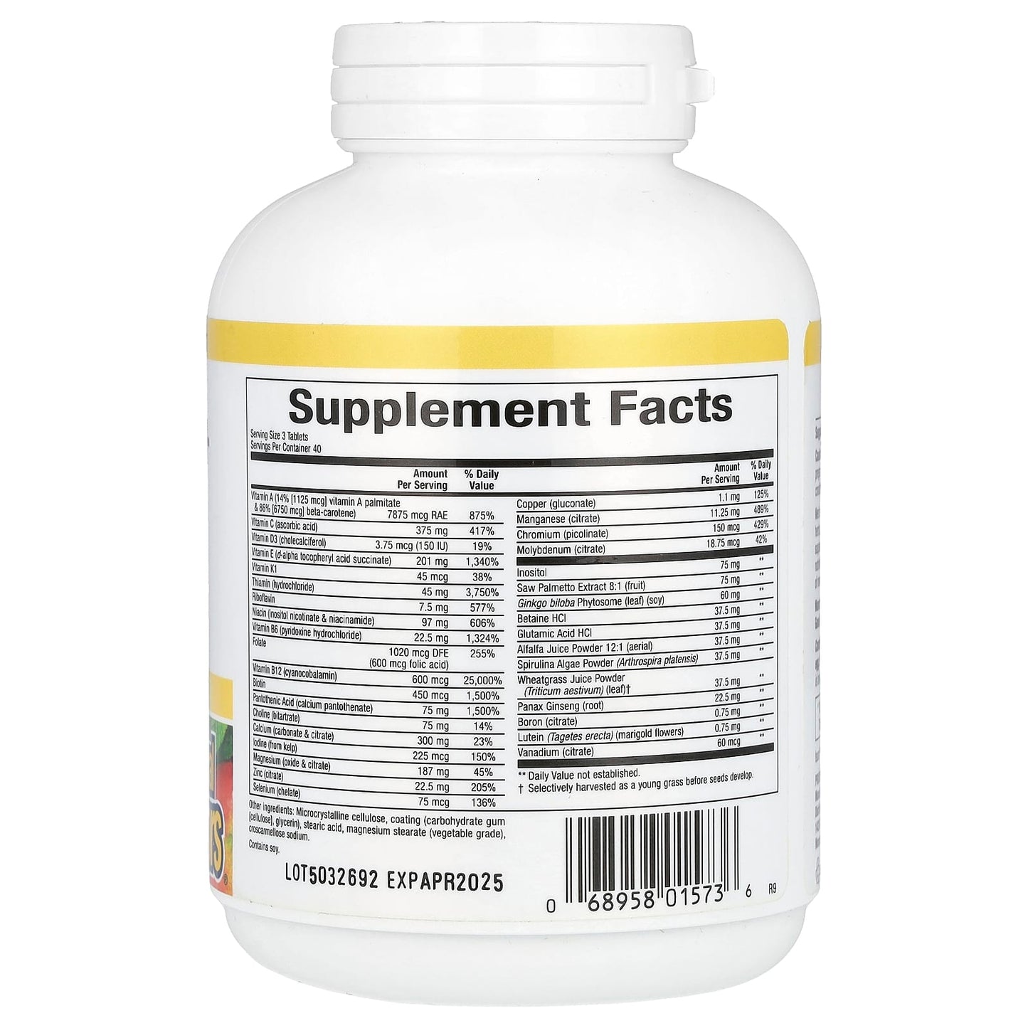 Natural Factors, Men's 50+ MultiStart, 120 Tablets - Image 2