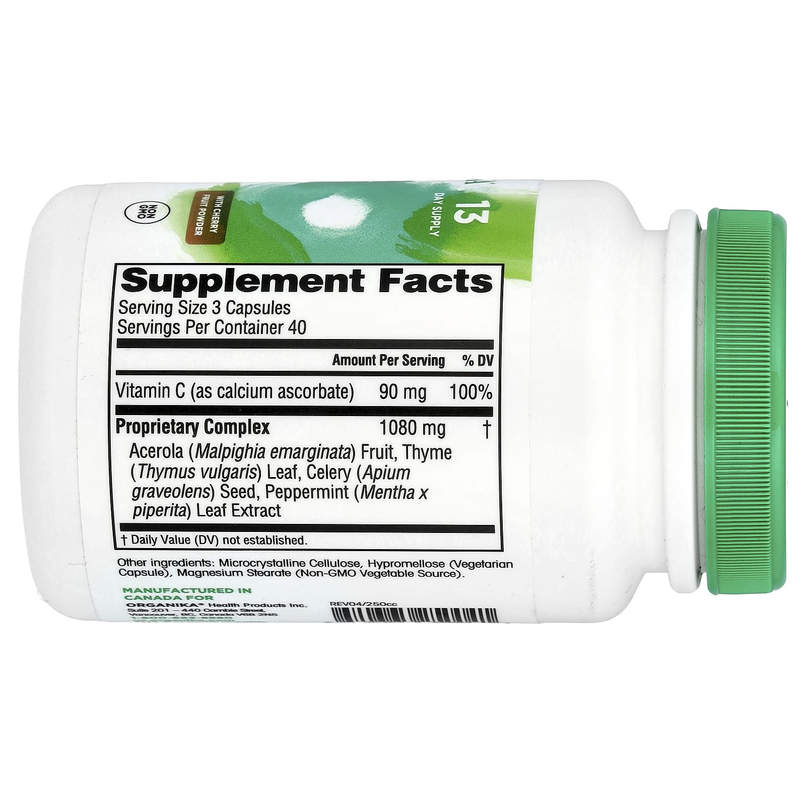 Organika, Goutrin® with Cherry Fruit Powder, 120 Vegetarian Capsules - Image 2