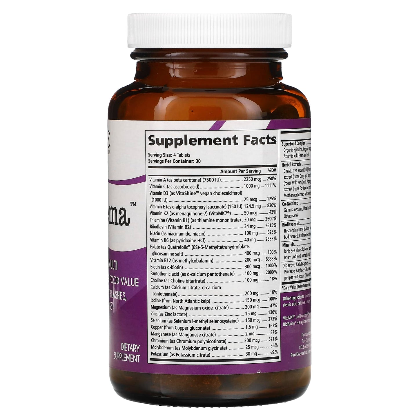 Pure Essence, ProFema, 120 Tablets - Image 2