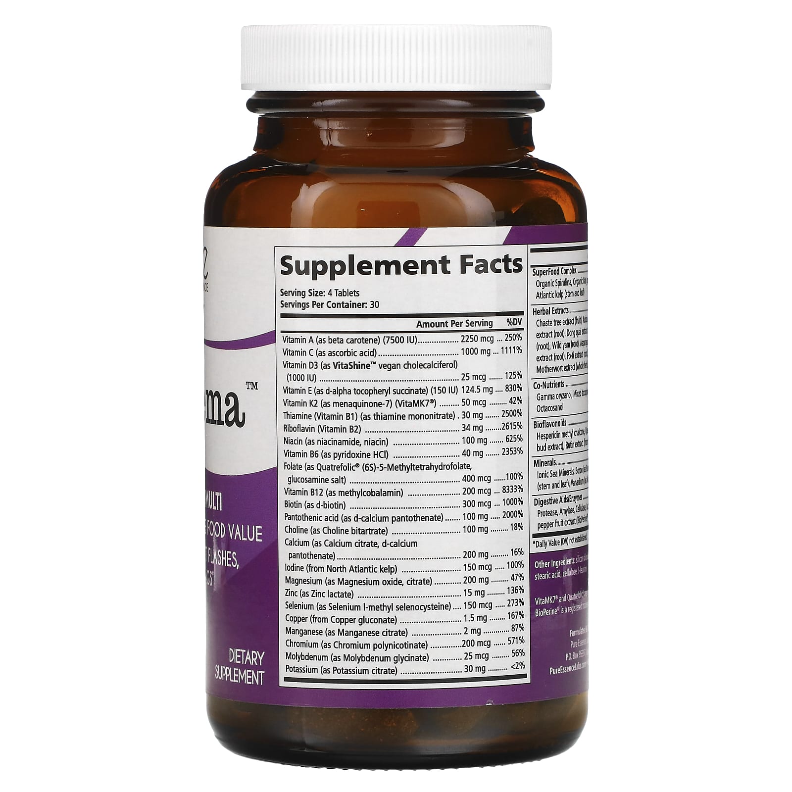 Pure Essence, ProFema, 120 Tablets - Image 2