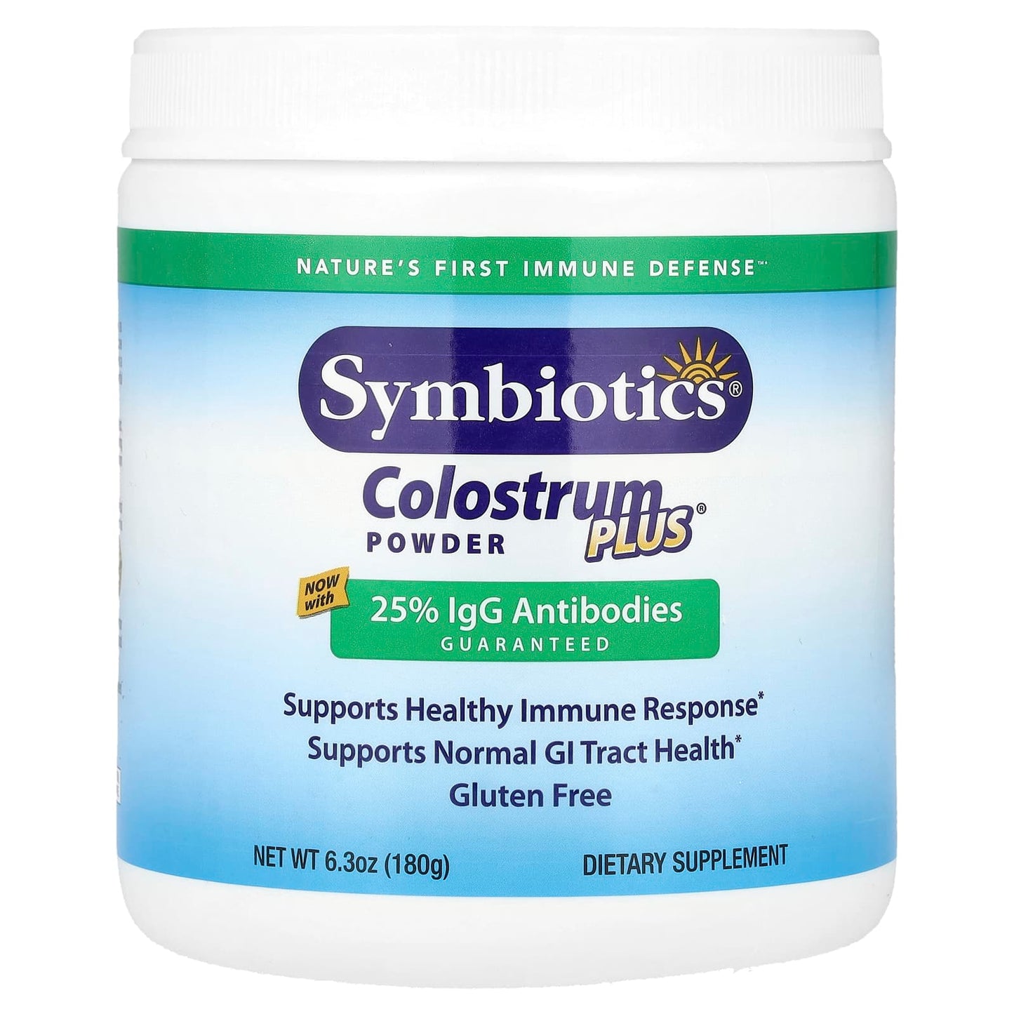 Symbiotics, Colostrum Plus® Powder, 6.3 oz (180 g) - Image 1