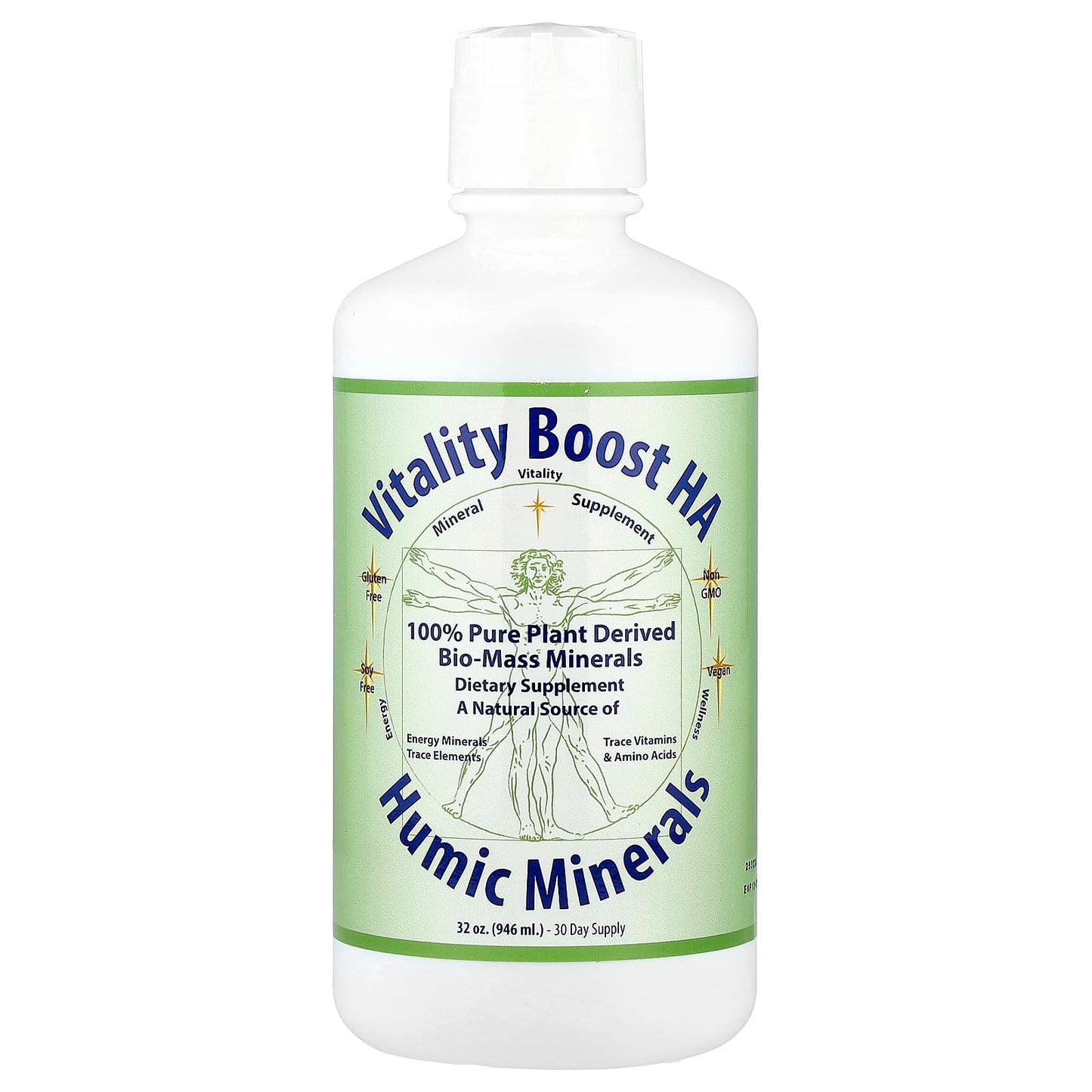 Morningstar Minerals, Vitality Boost HA, Humic Minerals, 32 oz (946 ml) - Image 1