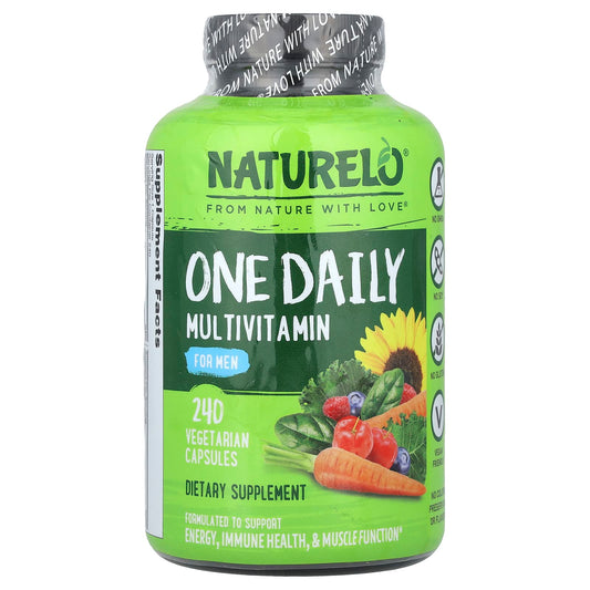 NATURELO, One Daily Multivitamin For Men, 240 Vegetarian Capsules - Image 1