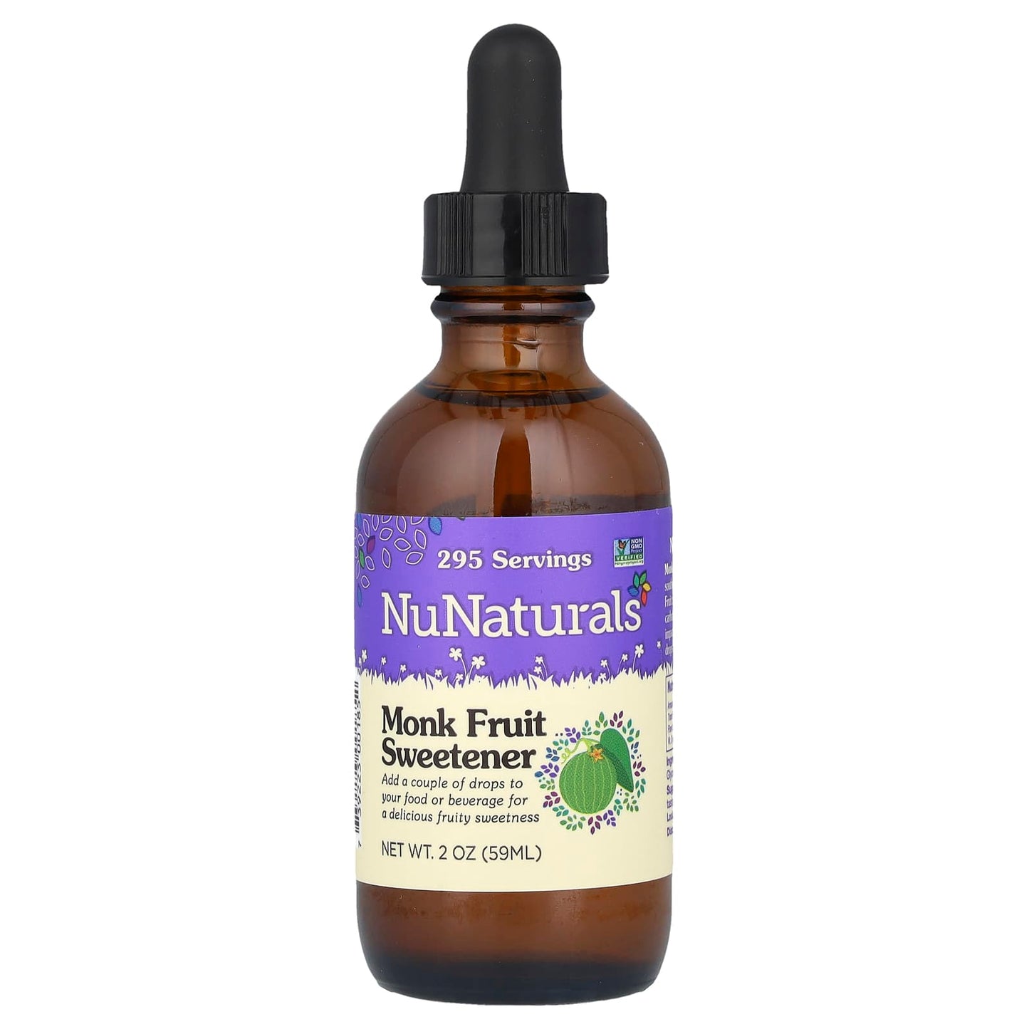 NuNaturals, Monk Fruit Sweetener, 2 oz (59 ml) - Image 1