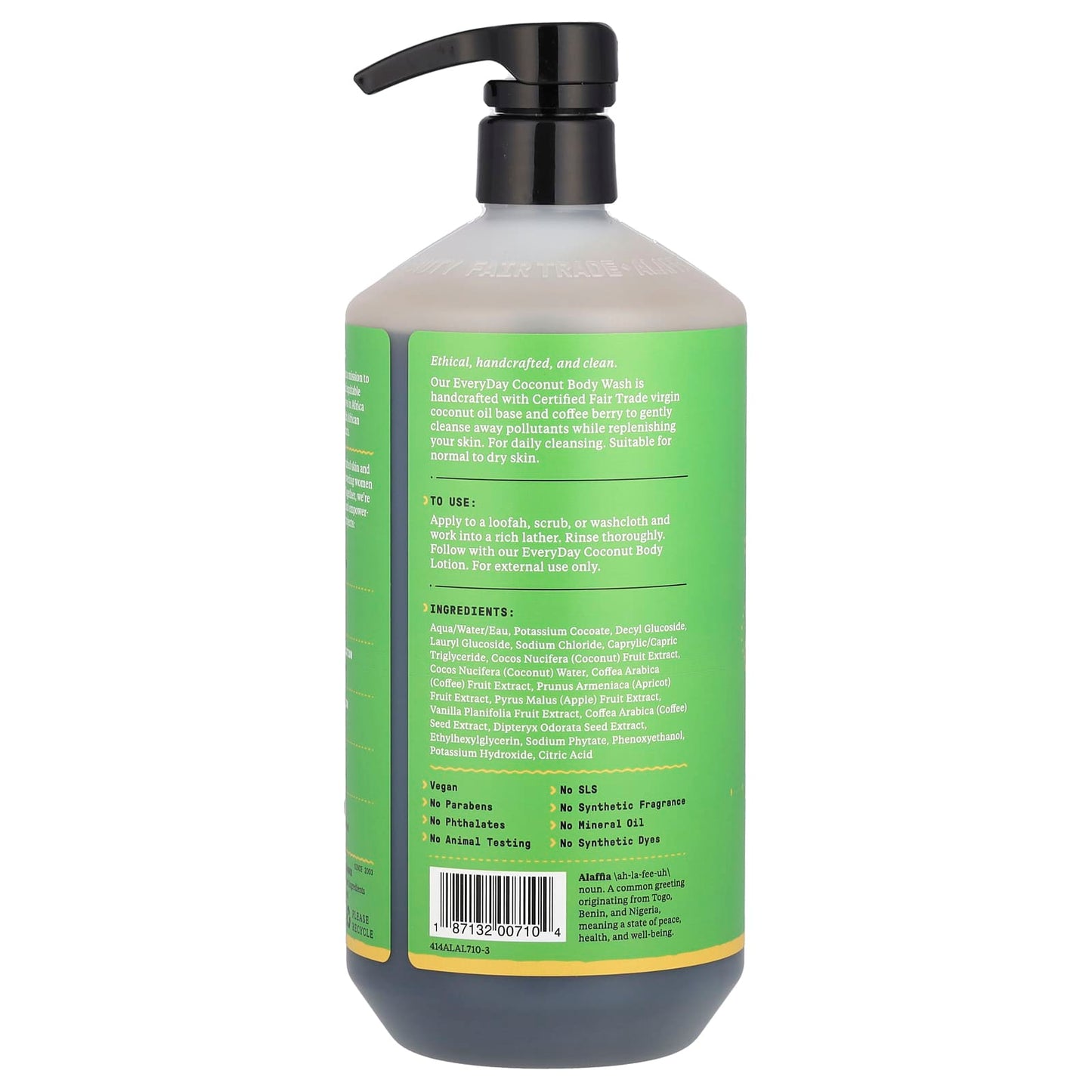 Purely Coconut Body Wash for Normal to Dry Skin by Alaffia - Image 2