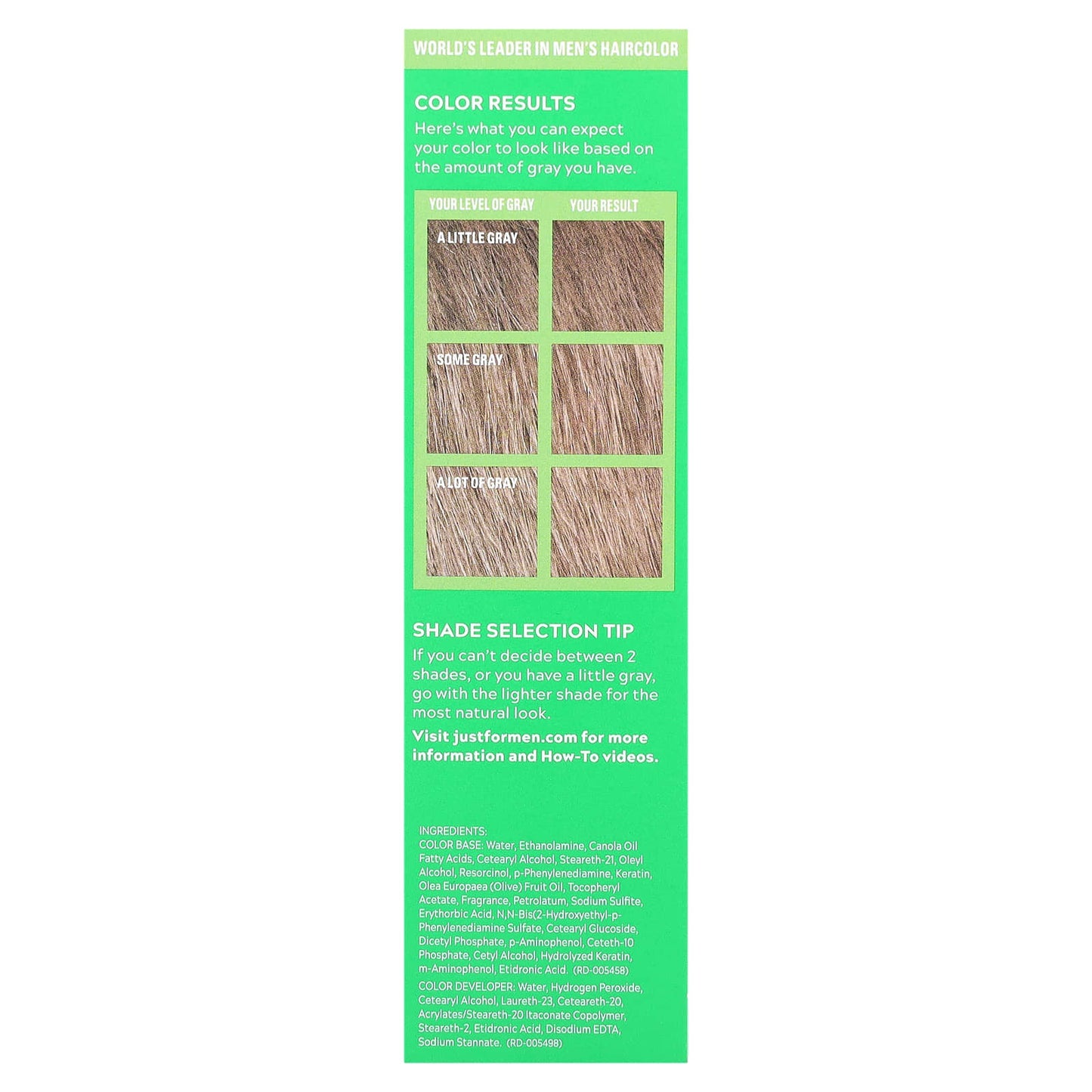 Just for Men Shampoo-In Color Haircolor Kit for Dark Blond/Lightest Brown Hair - Image 2