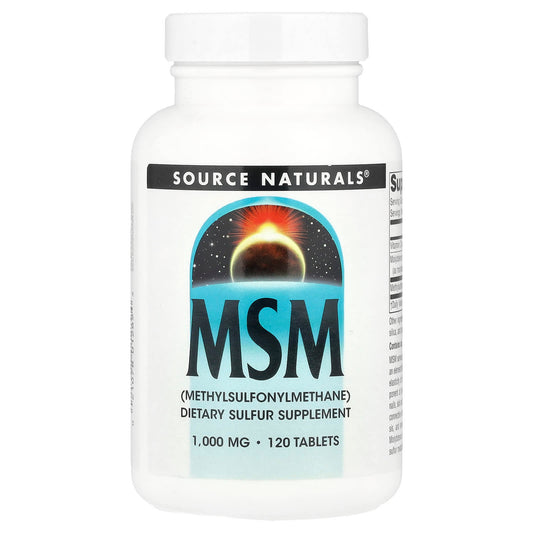 Source Naturals, MSM, 120 Tablets - Image 1