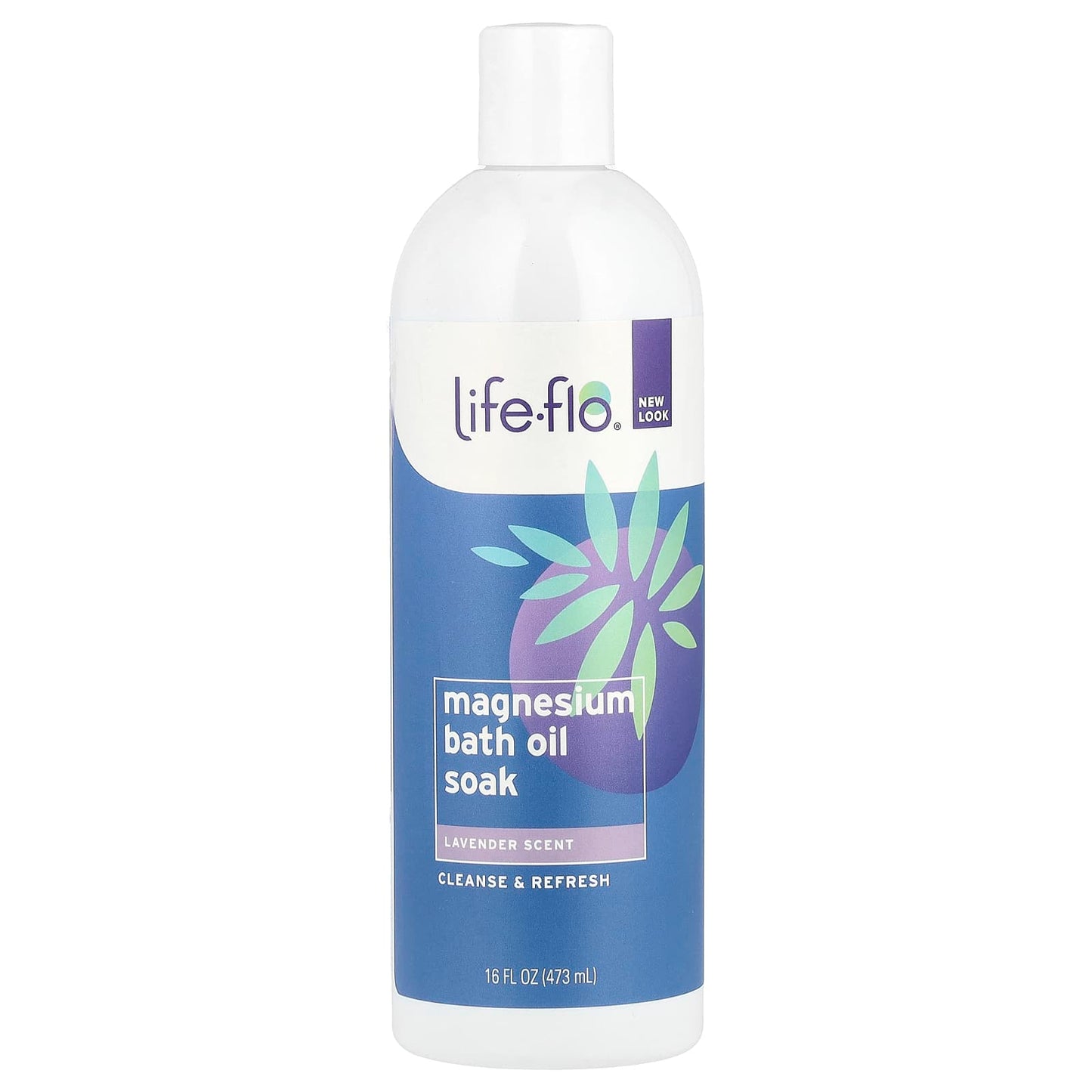Life-flo, Magnesium Bath Oil Soak, Lavender, 16 fl oz (473 ml) - Image 1