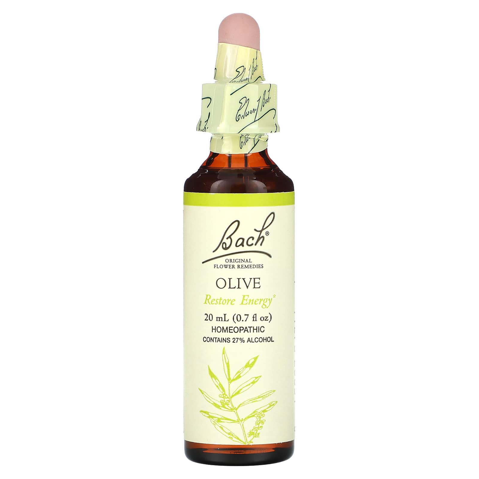 Bach Original Flower Remedies for Energy & Relaxation, 0.7 fl oz (20 ml) - Image 1