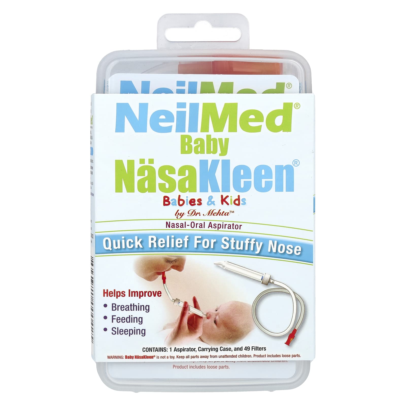 Squip, NeilMed NasaKleen, Babies & Kids Nasal-Oral Aspirator, 1 Kit - Image 1