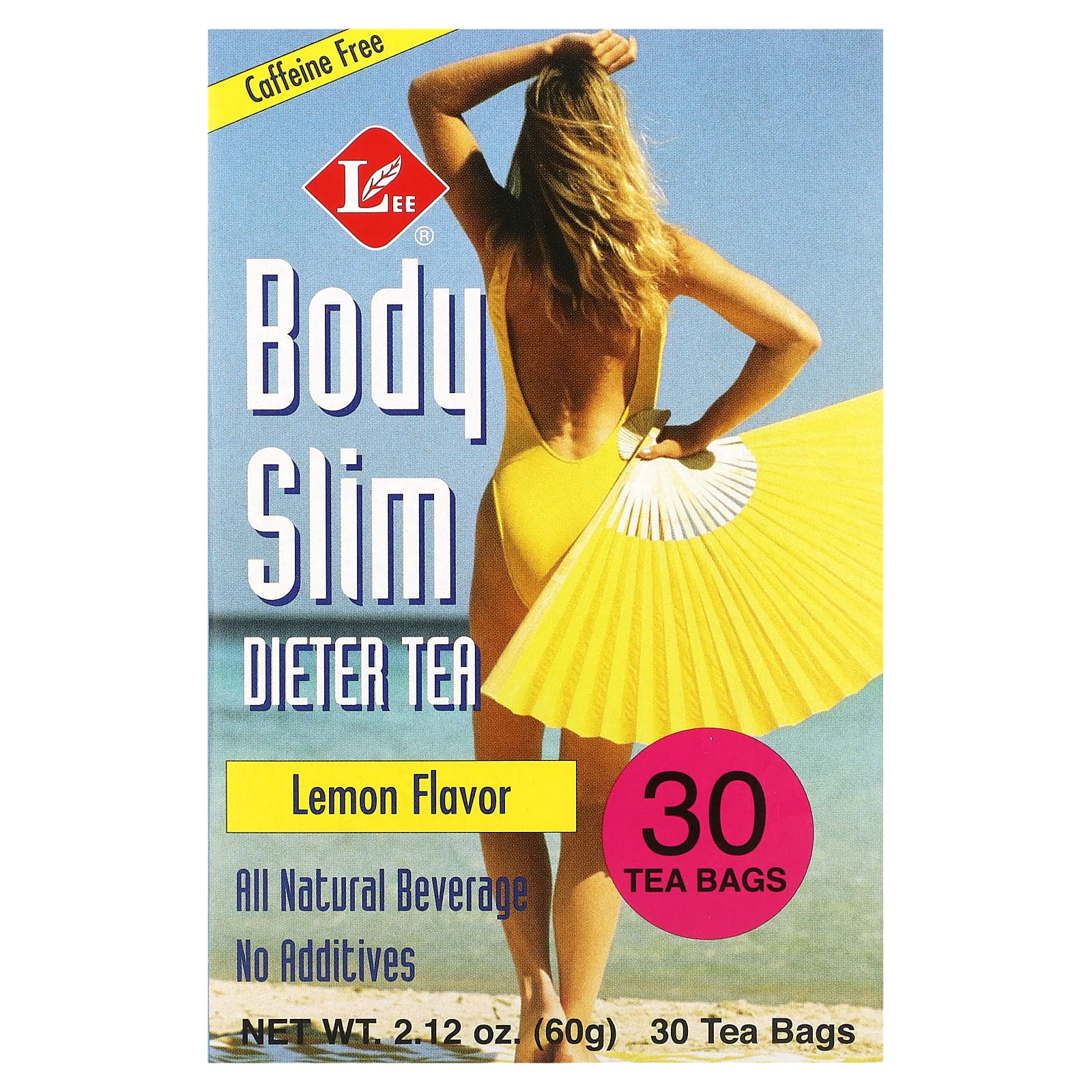 Uncle Lee's Tea, Body Slim Dieter Tea, Lemon, Caffeine Free, 30 Tea Bags, 2.12 oz (60 g) - Image 1