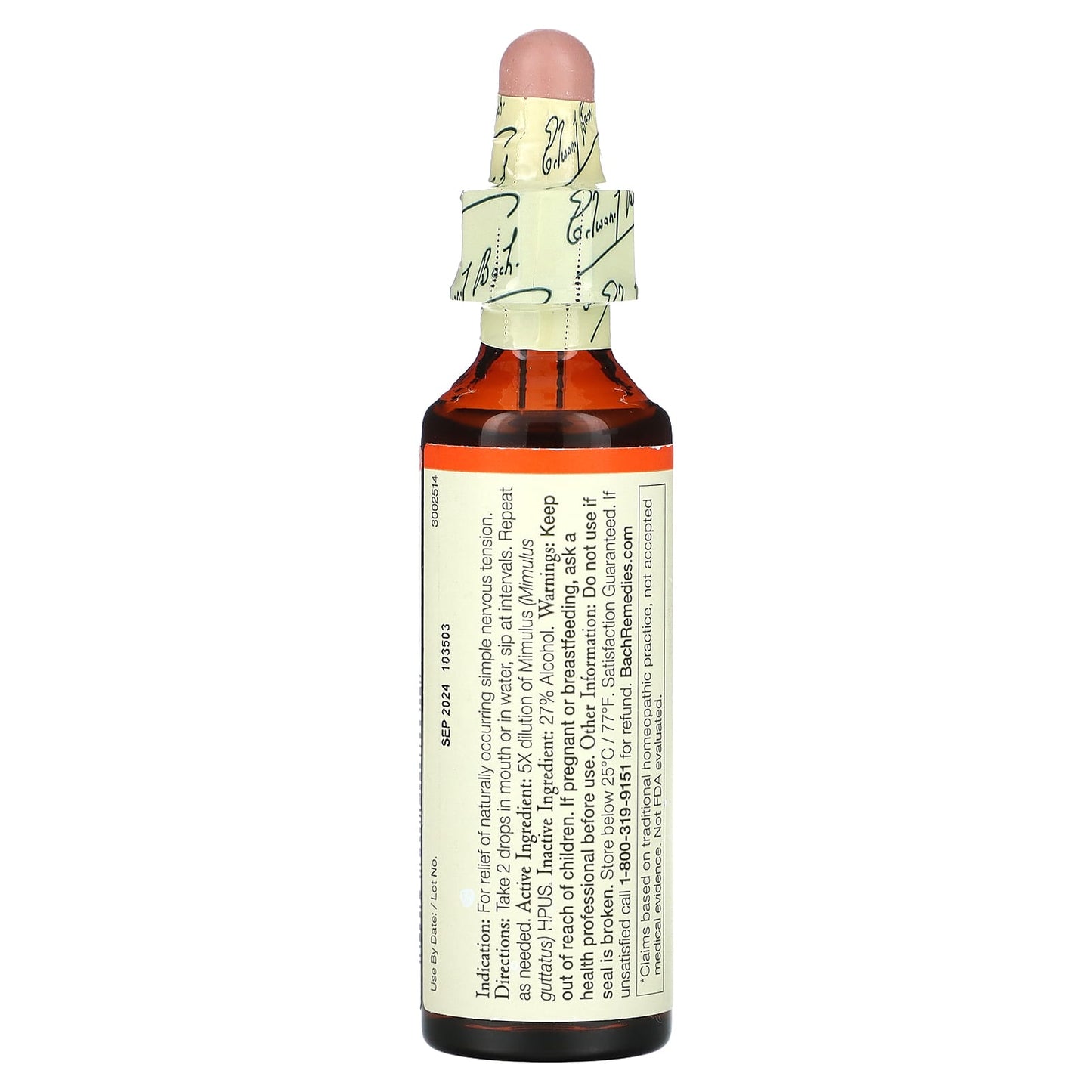 Face Your Fears with Bach Original Flower Remedies - Mimulus 0.7 fl oz - Image 2