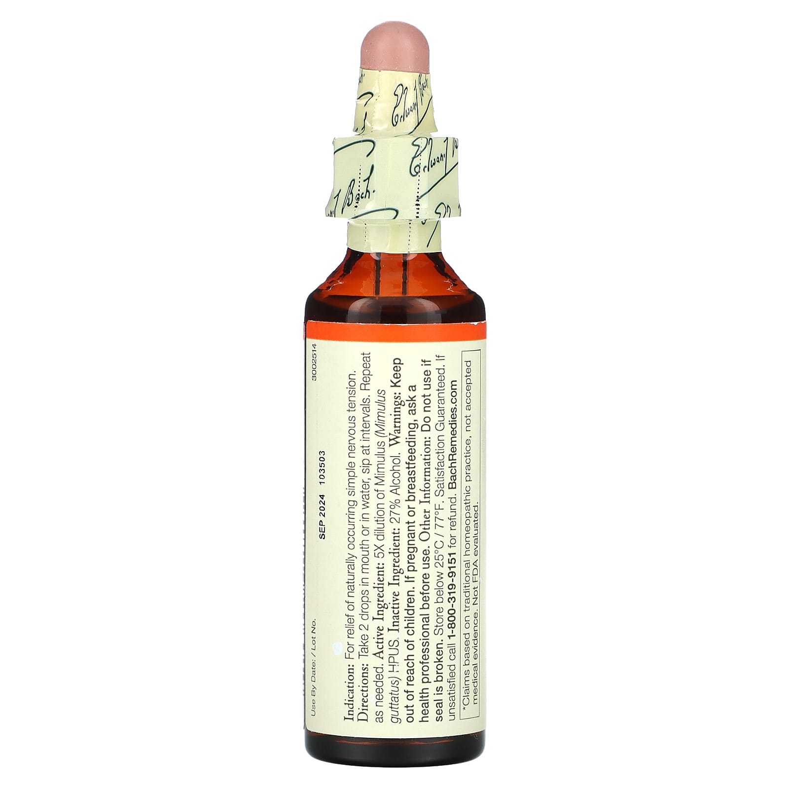 Face Your Fears with Bach Original Flower Remedies - Mimulus 0.7 fl oz - Image 2