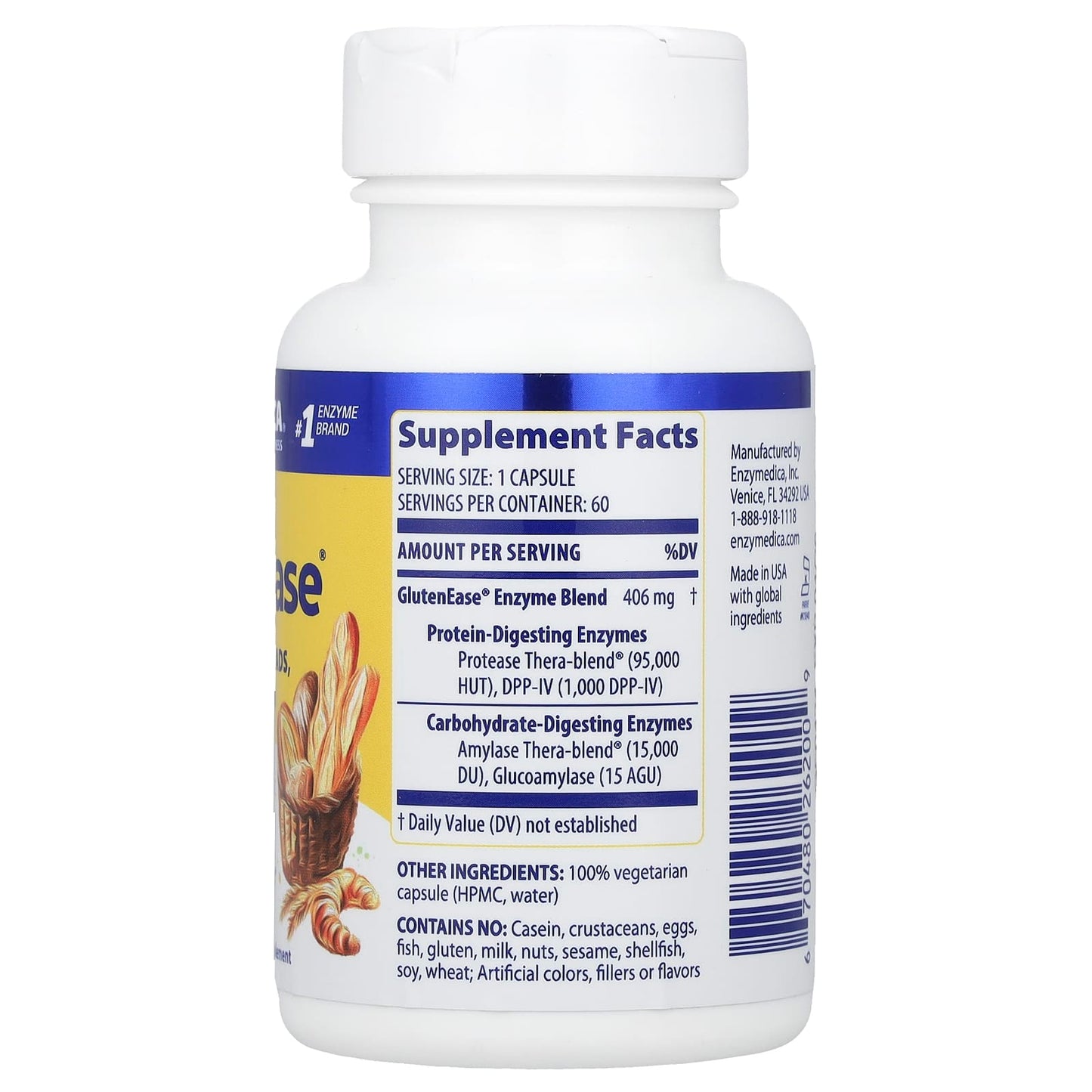 GlutenEase by Enzymedica - Digestive Enzyme Supplement for Gluten Intolerance - Image 2