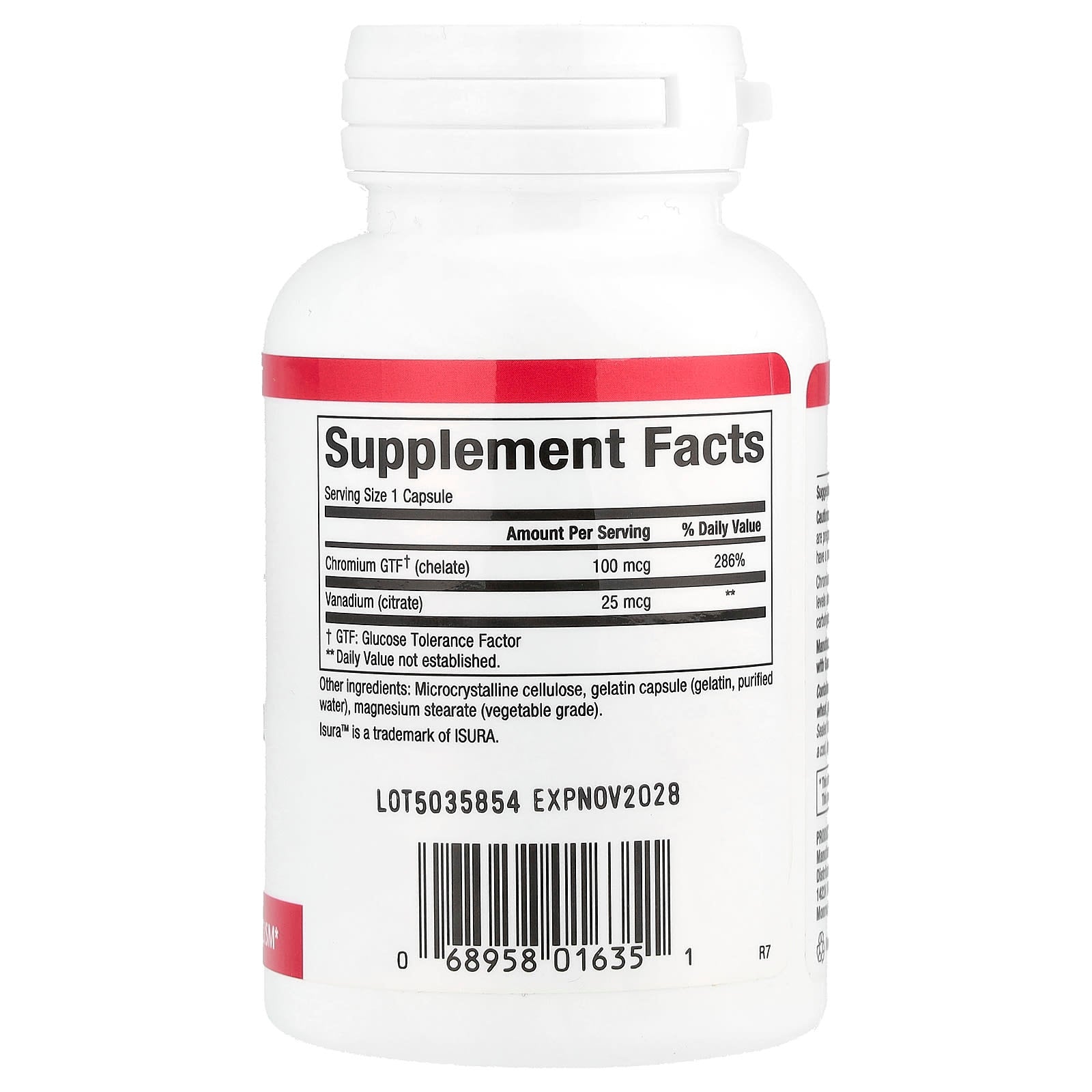 Natural Factors, Chromium & Vanadium, 125 mcg, 90 Capsules - Image 2