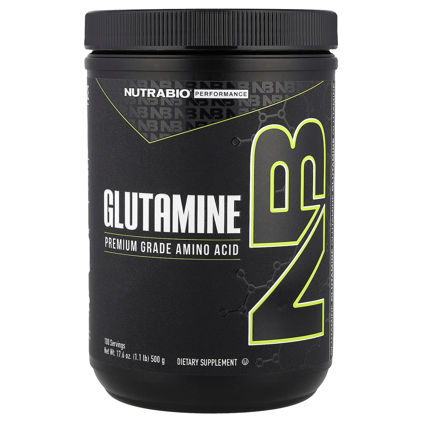 NutraBio, Glutamine, 1.1 lb (500 g) - Image 1