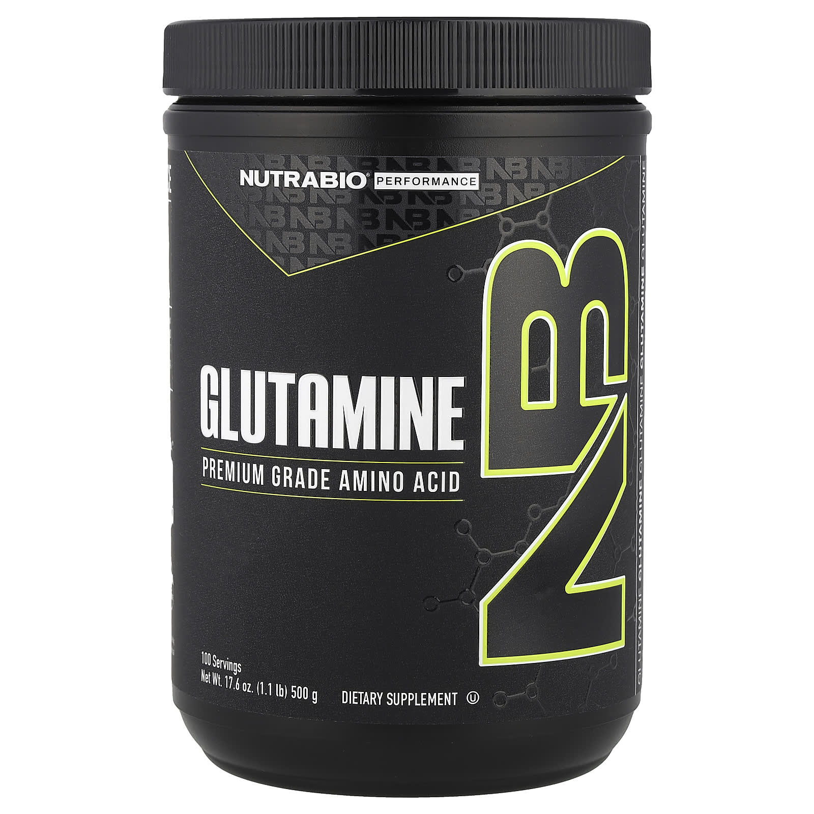 NutraBio, Glutamine, 1.1 lb (500 g) - Image 1