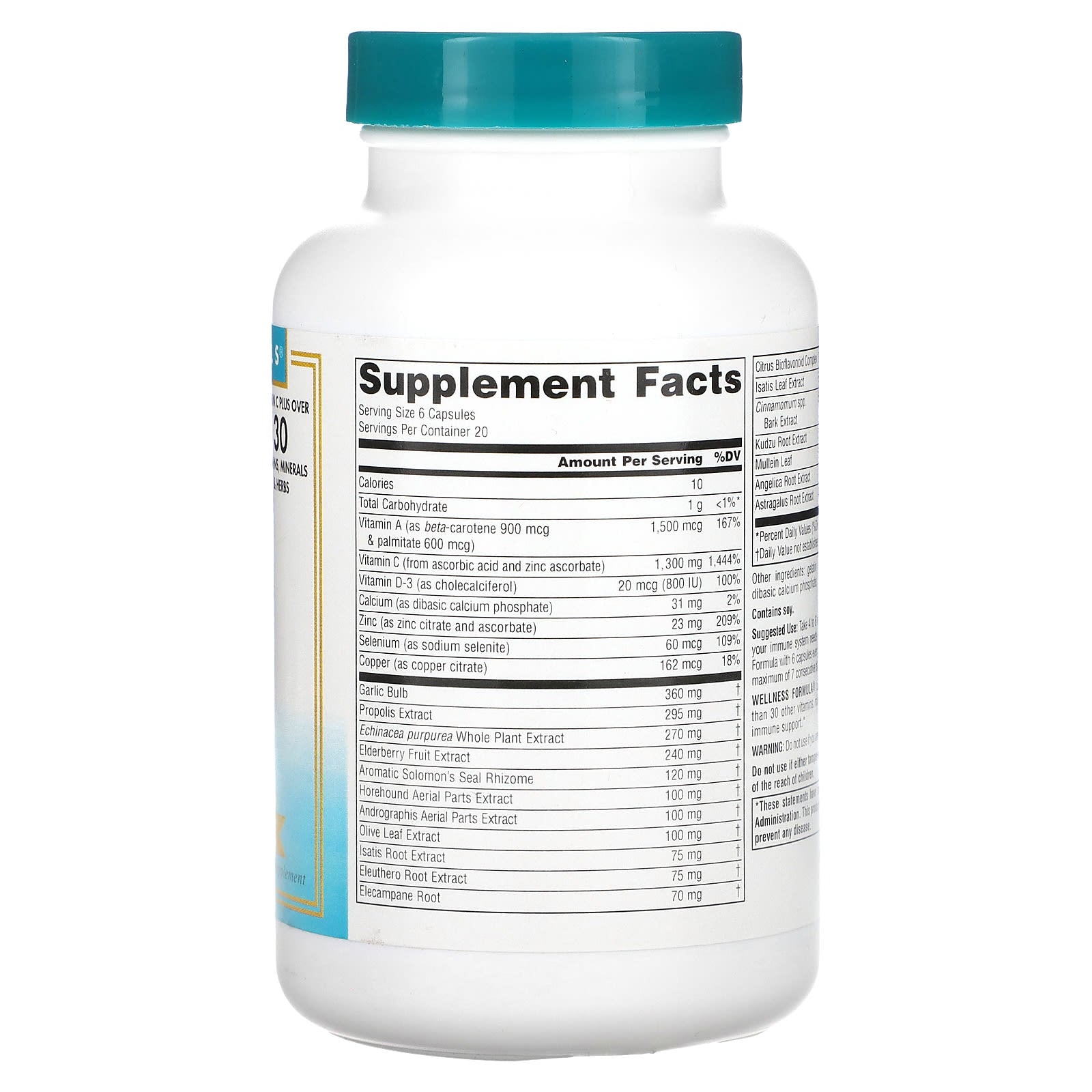 Source Naturals, Wellness Formula, Advanced Immune Support , 120 Capsules - Image 2