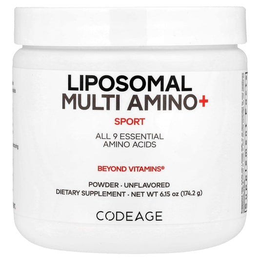 <strong>Codeage Liposomal Multi Amino+ Powder</strong> - Essential Amino Acids Supplement with Liposomal Delivery - Image 1