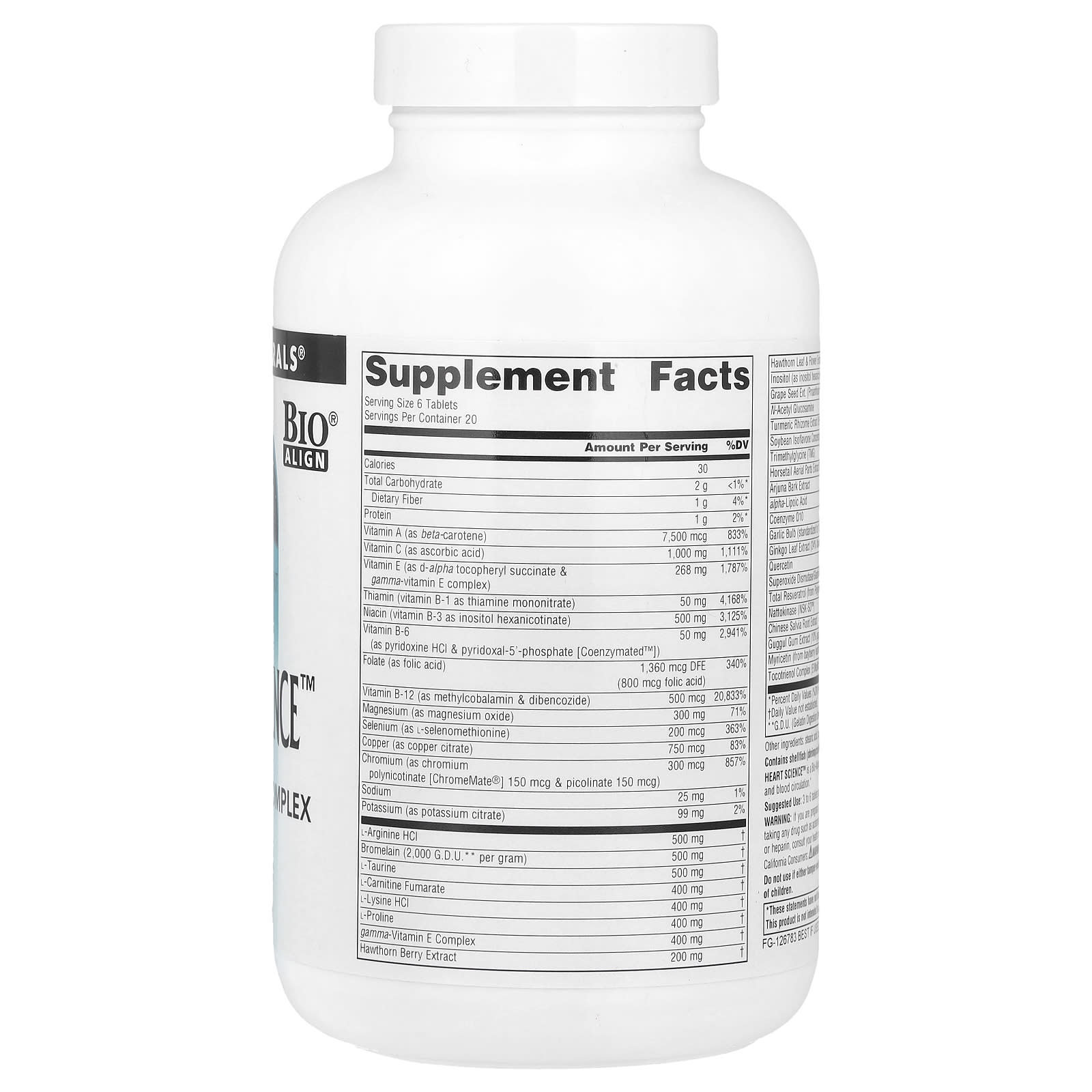 Source Naturals, HeartScience™, Multi-Nutrient Complex, 120 Tablets - Image 2