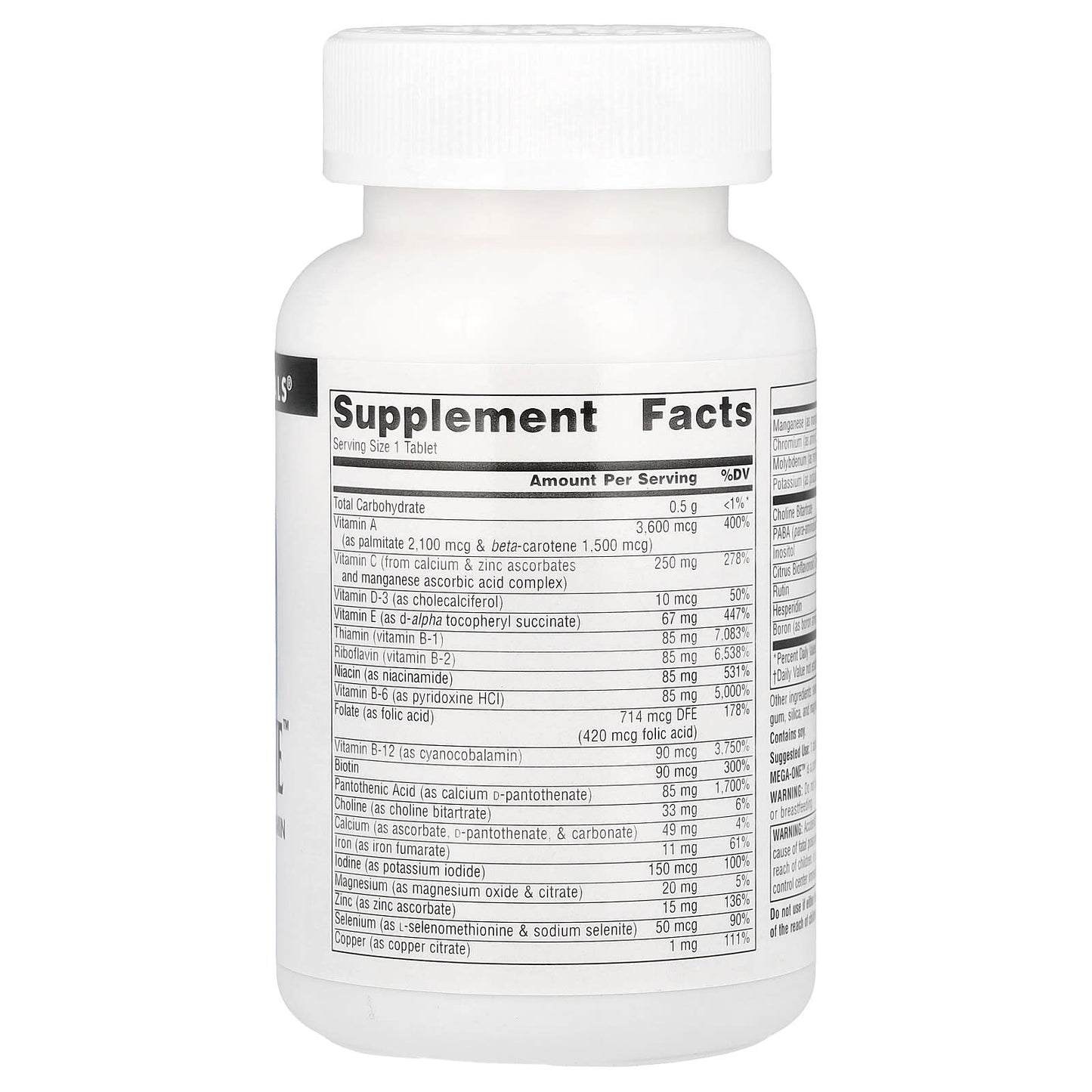 Source Naturals, Mega-One™, 60 Tablets - Image 2