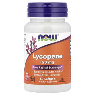 NOW Foods, Lycopene, 20 mg, 50 Softgels