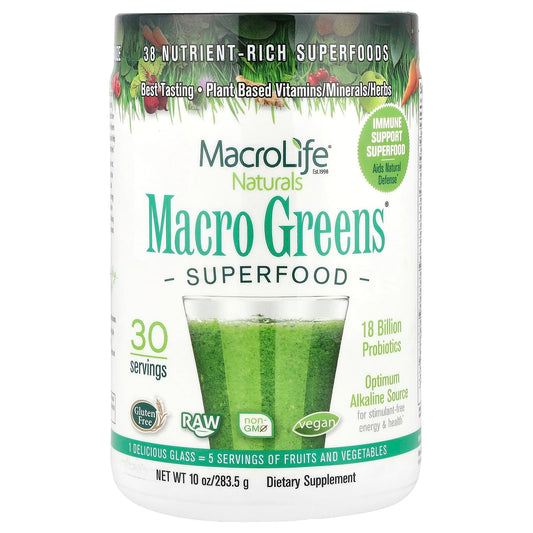 Macrolife Naturals, Macro Greens®, Superfood, 10 oz (283.5 g) - Image 1