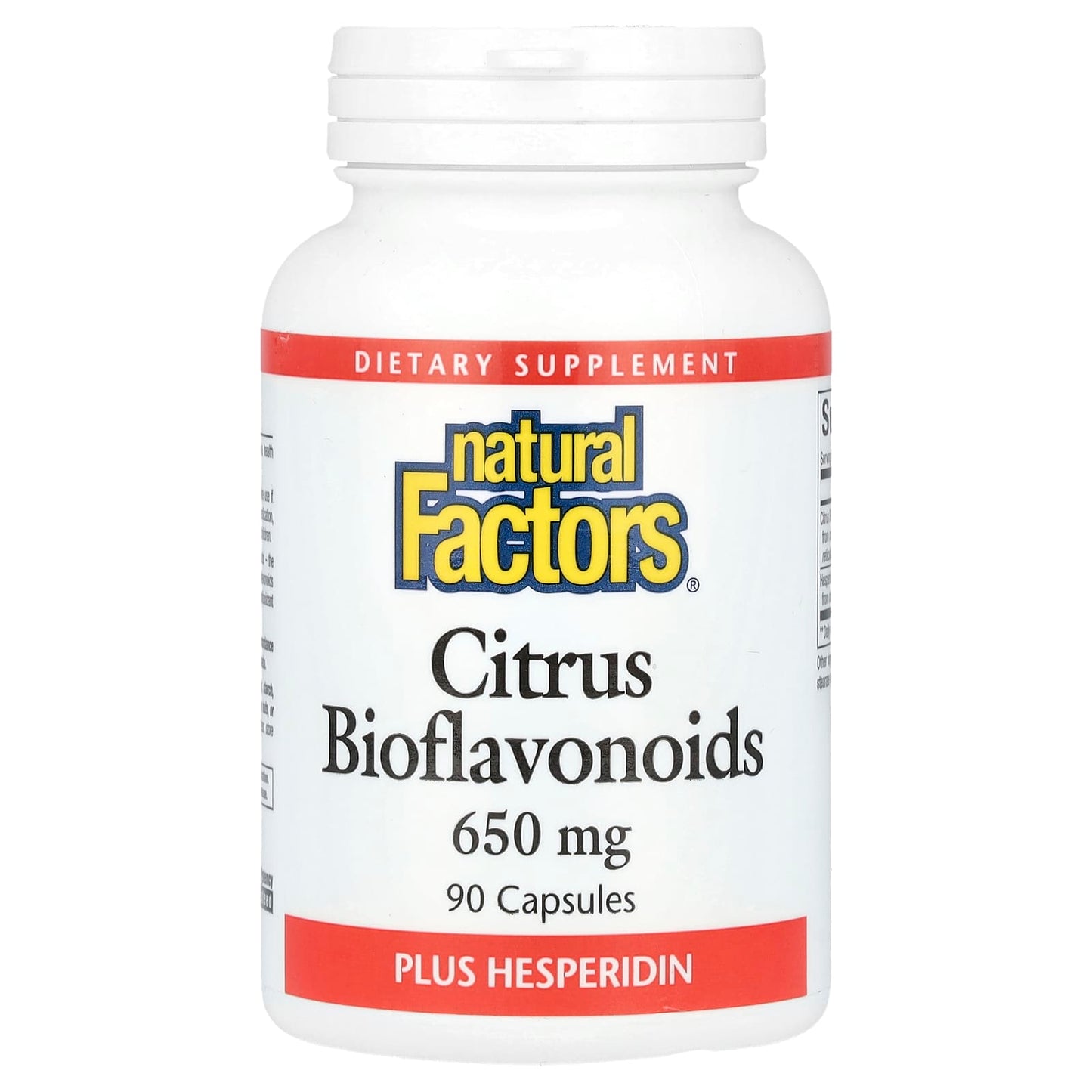 Natural Factors, Citrus Bioflavonoids Plus Hesperidin, 650 mg, 90 Capsules - Image 1