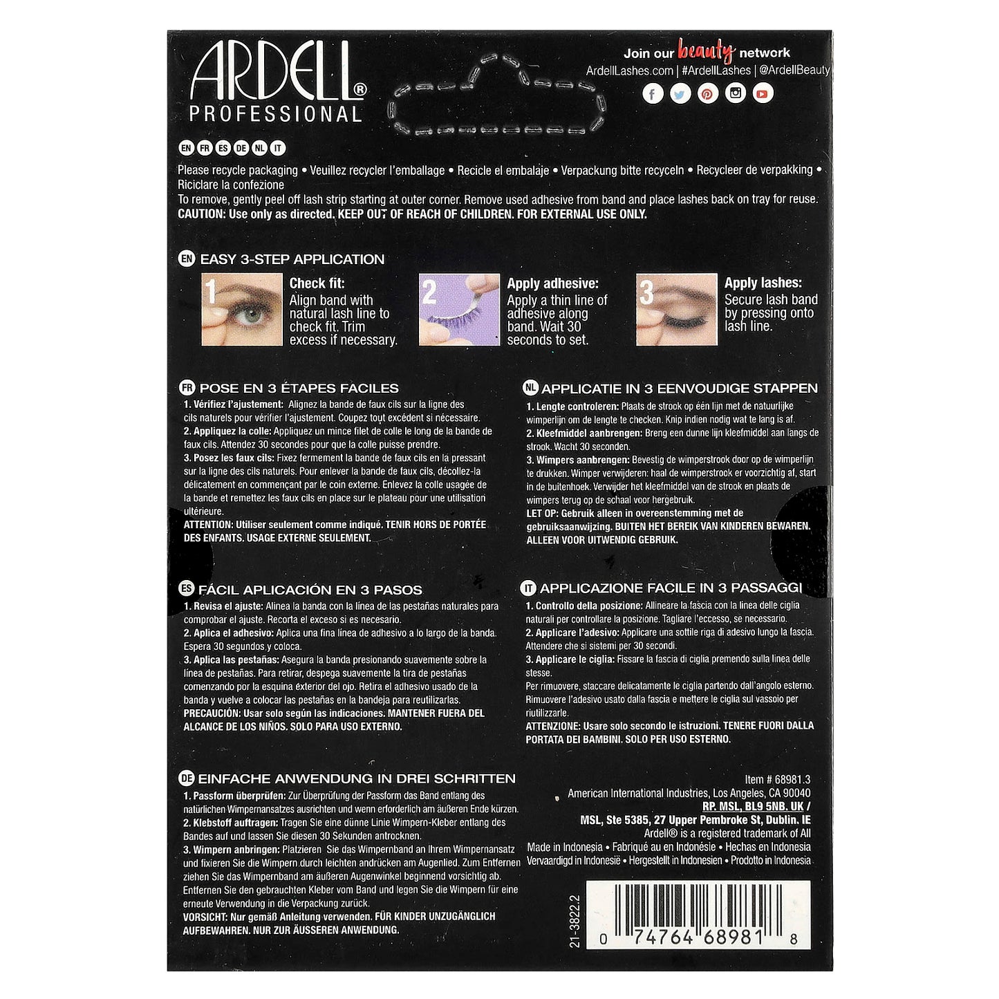 Ardell Natural Lashes 110 - 6 Pairs for Natural Enhancement - Image 2