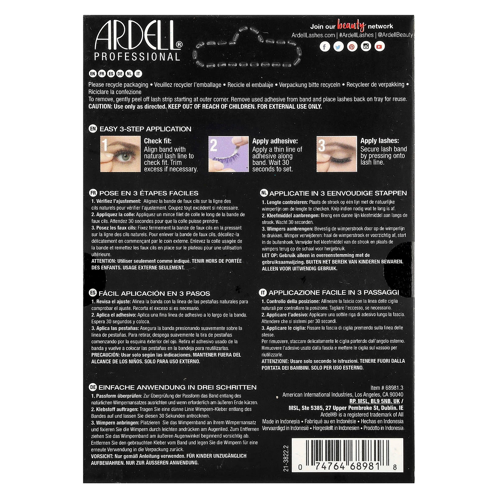 Ardell Natural Lashes 110 - 6 Pairs for Natural Enhancement - Image 2